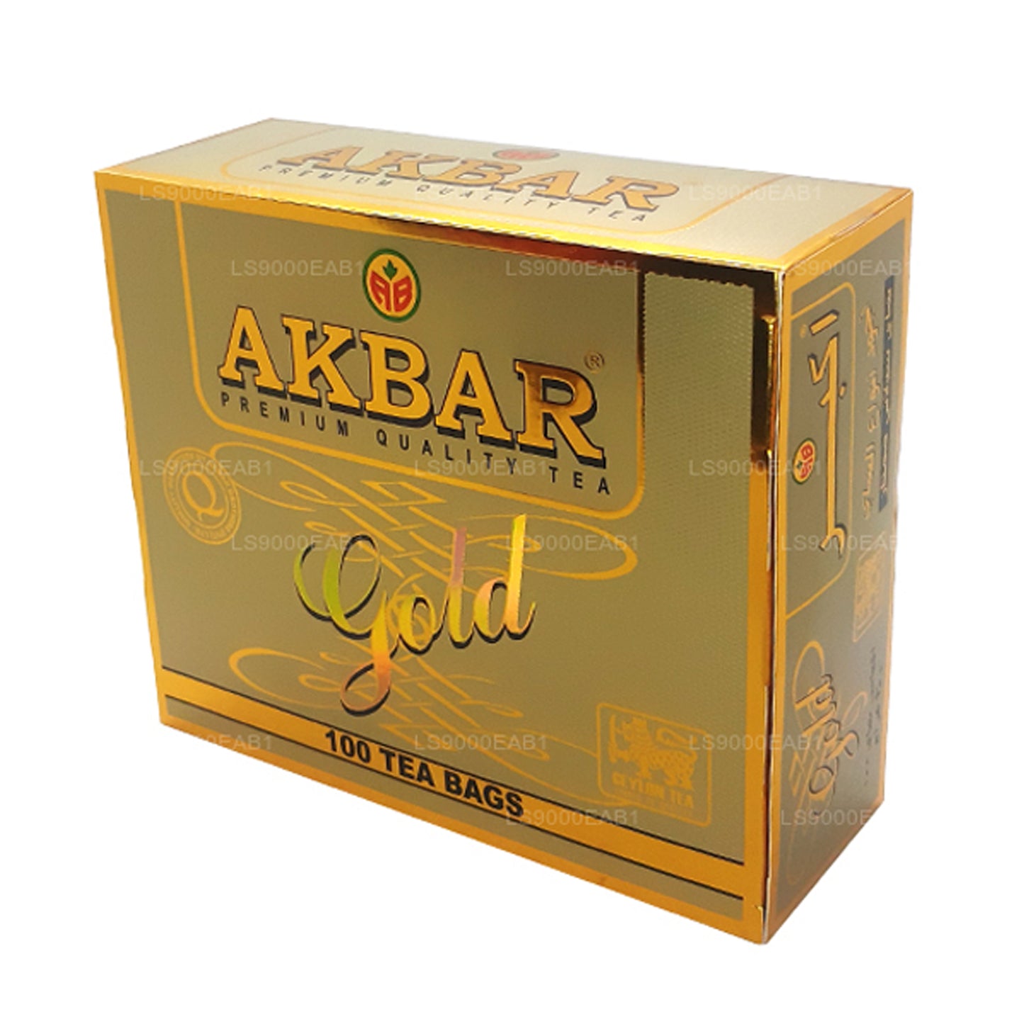 100% чистый цейлонский чай Акбар Голд Премиум (200 г) 100 пакетиков