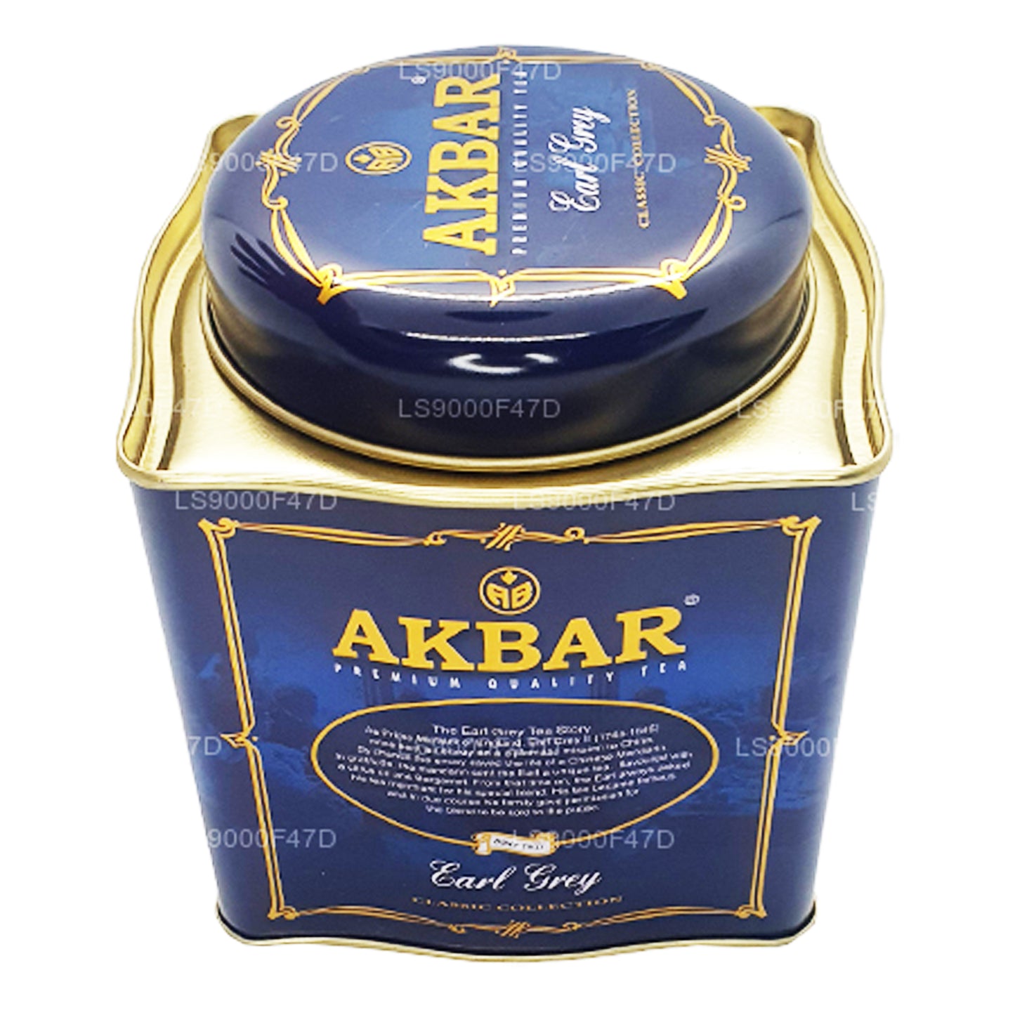 Чай Акбар Классический Эрл Грей Листовой (250 г) Жестяная банка