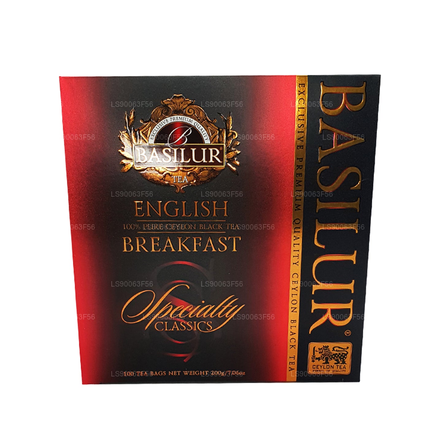 Basilur English Breakfast Чистый цейлонский черный чай (200 г) 100 пакетиков