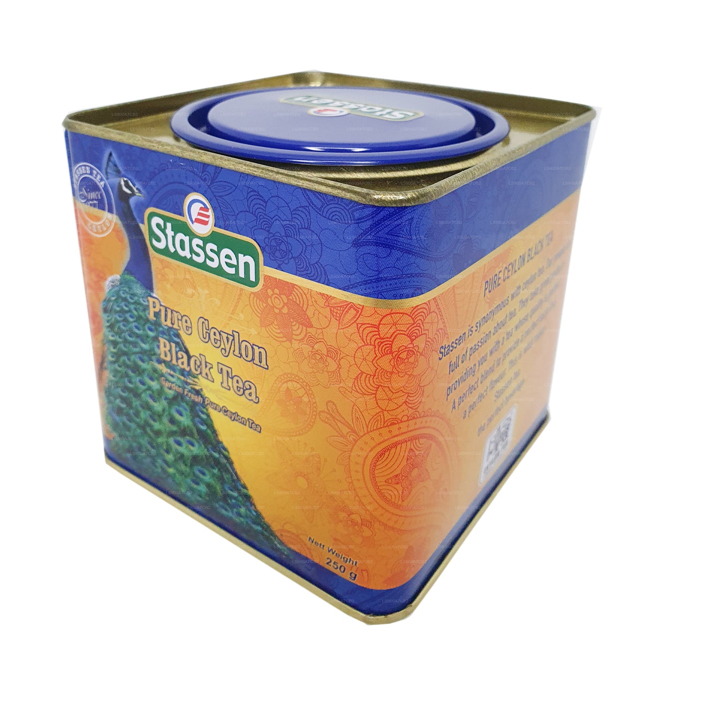 Чистый цейлонский черный чай Stassen (250 г), олово