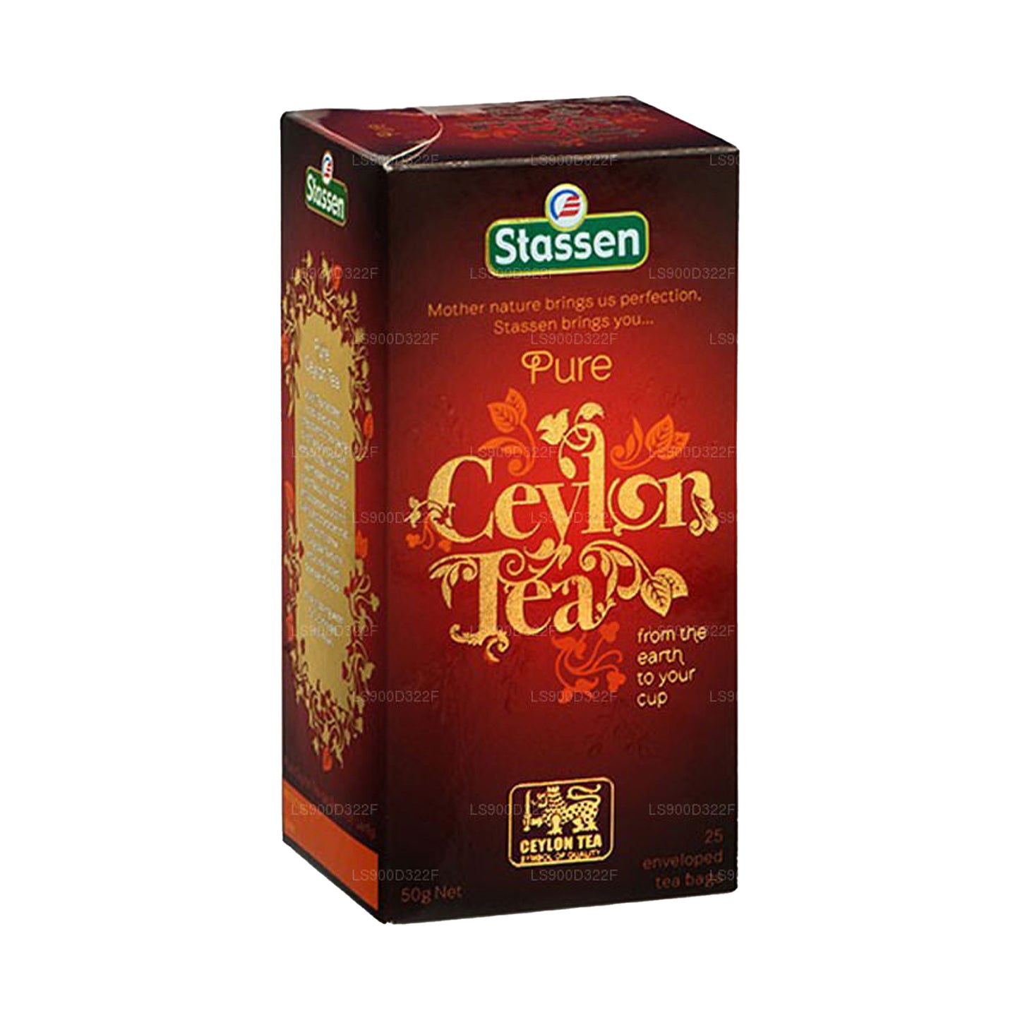 Чистый цейлонский черный чай Stassen (50 г) 25 пакетиков