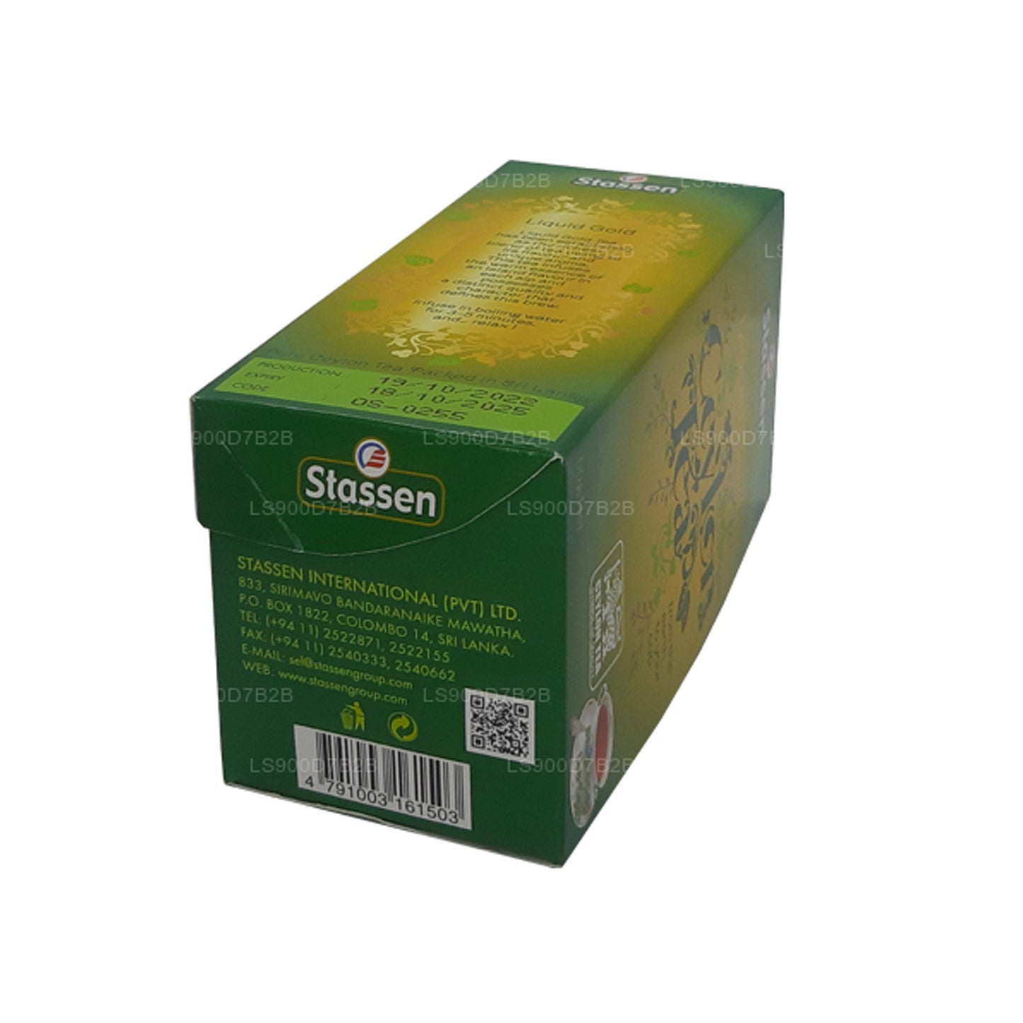Жидкий золотой чай Stassen (50 г) 25 пакетиков
