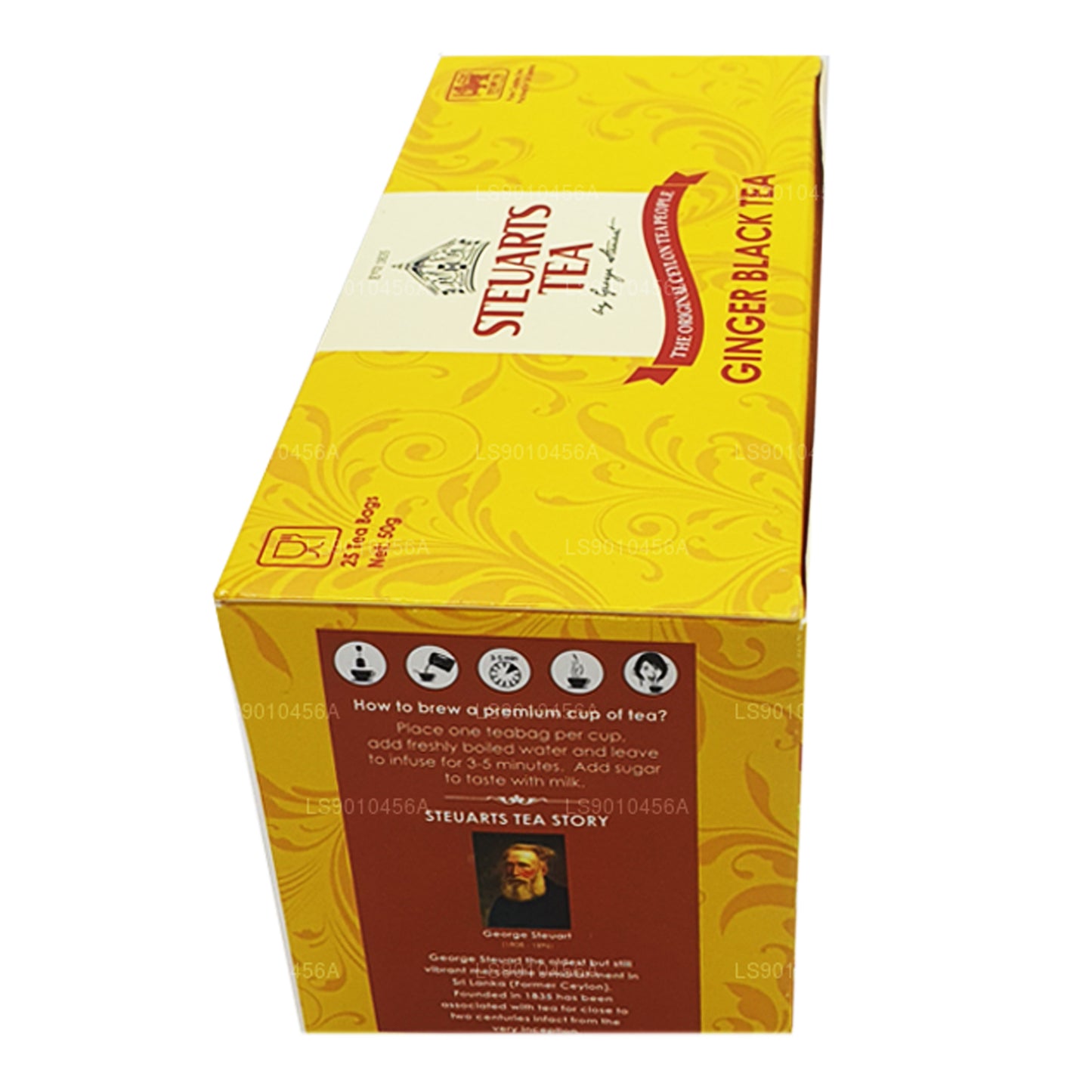 Черный имбирный чай Джорджа Стюарта (50 г) 25 пакетиков