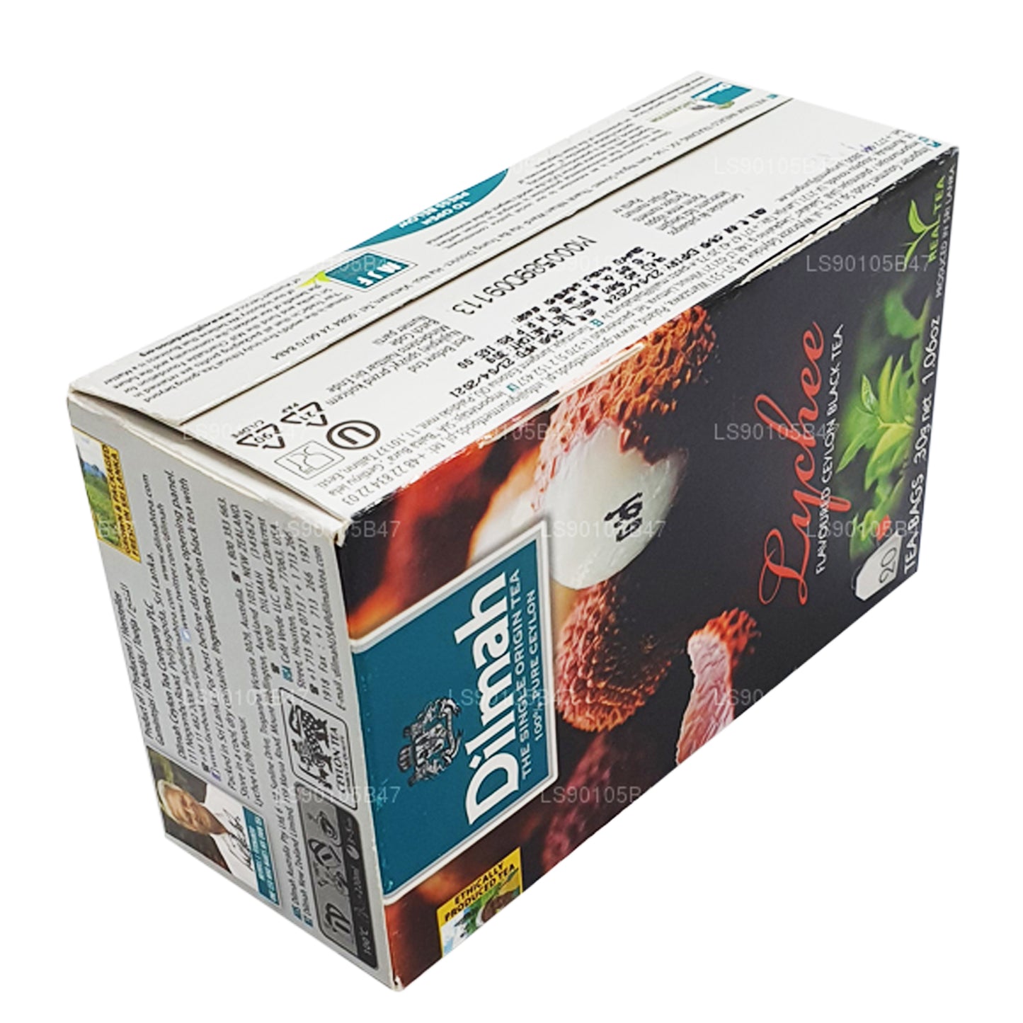 Черный чай со вкусом личи Dilmah (30 г)