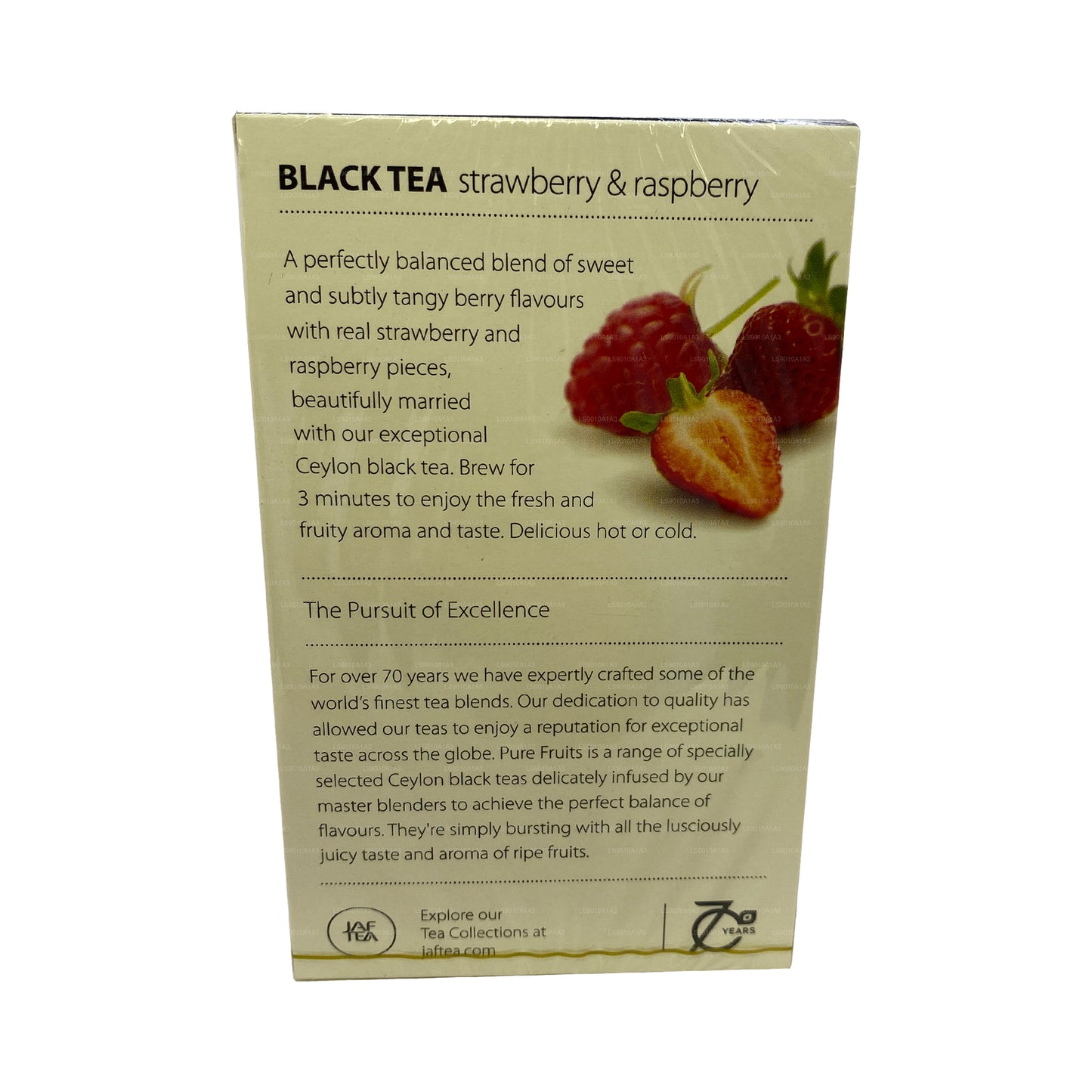 Коллекция Jaf Tea Pure Fruits Черный чай с клубникой и малиной (30 г) 20 пакетиков