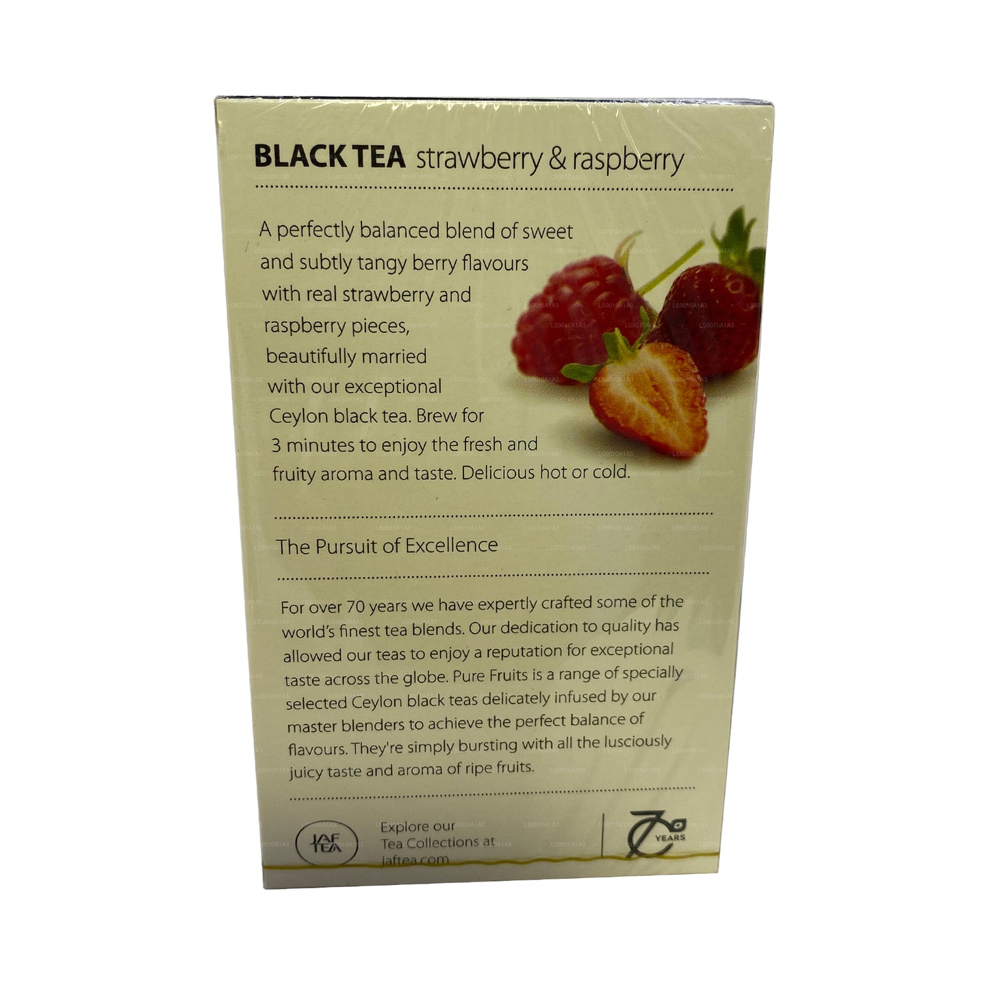 Коллекция Jaf Tea Pure Fruits Черный чай с клубникой и малиной (30 г) 20 пакетиков