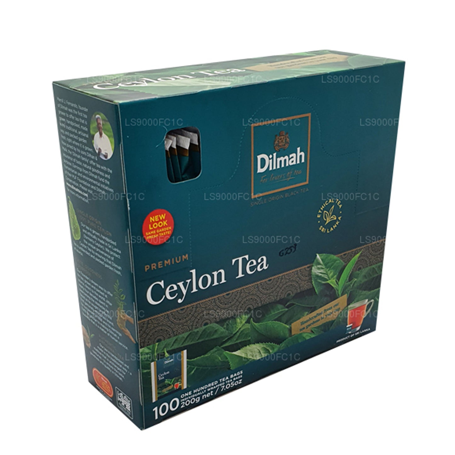 Цейлонский чай Dilmah Premium в индивидуальной упаковке 100 чайных пакетиков (200 г)