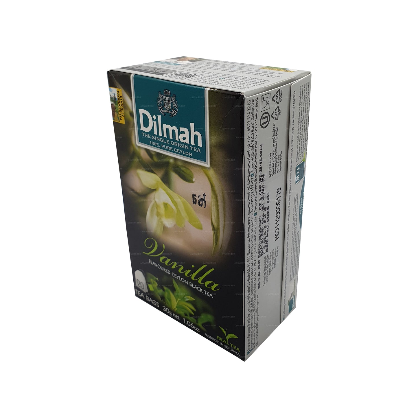 Чай Dilmah со вкусом ванили (40 г) 20 чайных пакетиков