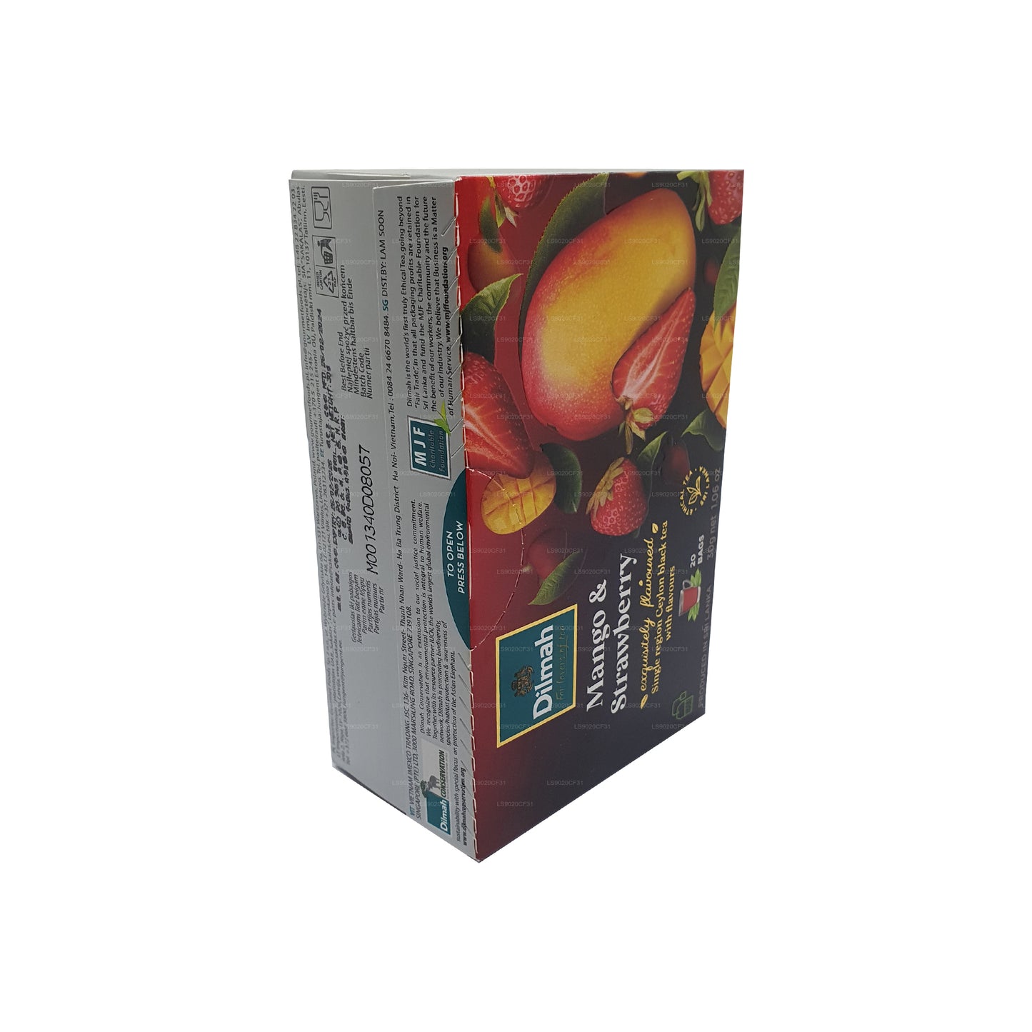 Чай Dilmah со вкусом манго и клубники (30 г) 20 пакетиков