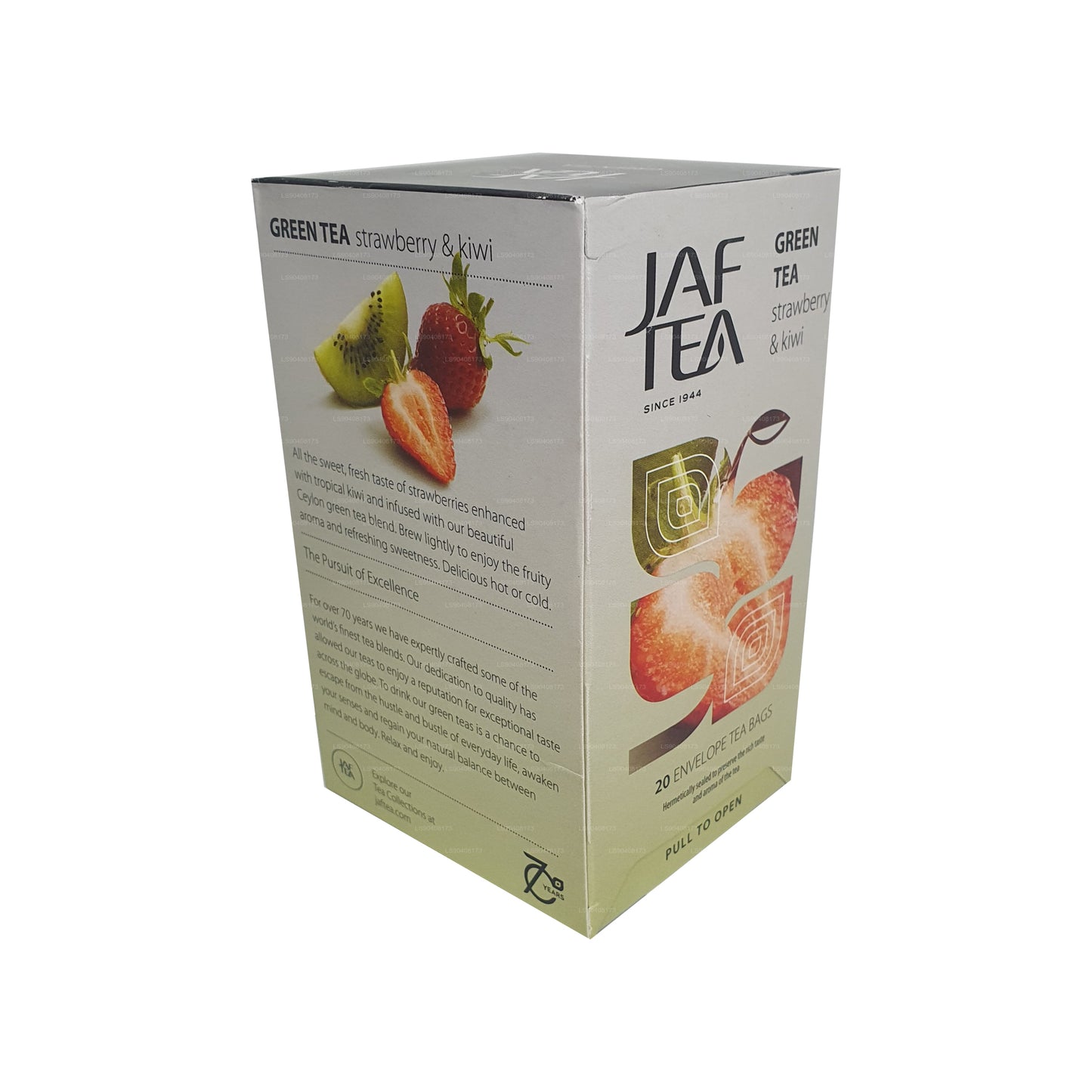 Jaf Tea Pure Green Collection Зеленый чай Клубника и киви (40 г) 20 чайных пакетиков