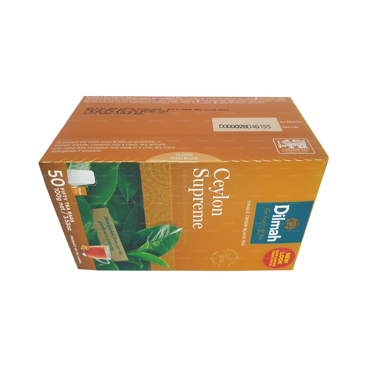 Dilmah Цейлон Супрем (100 г) 50 пакетиков чая