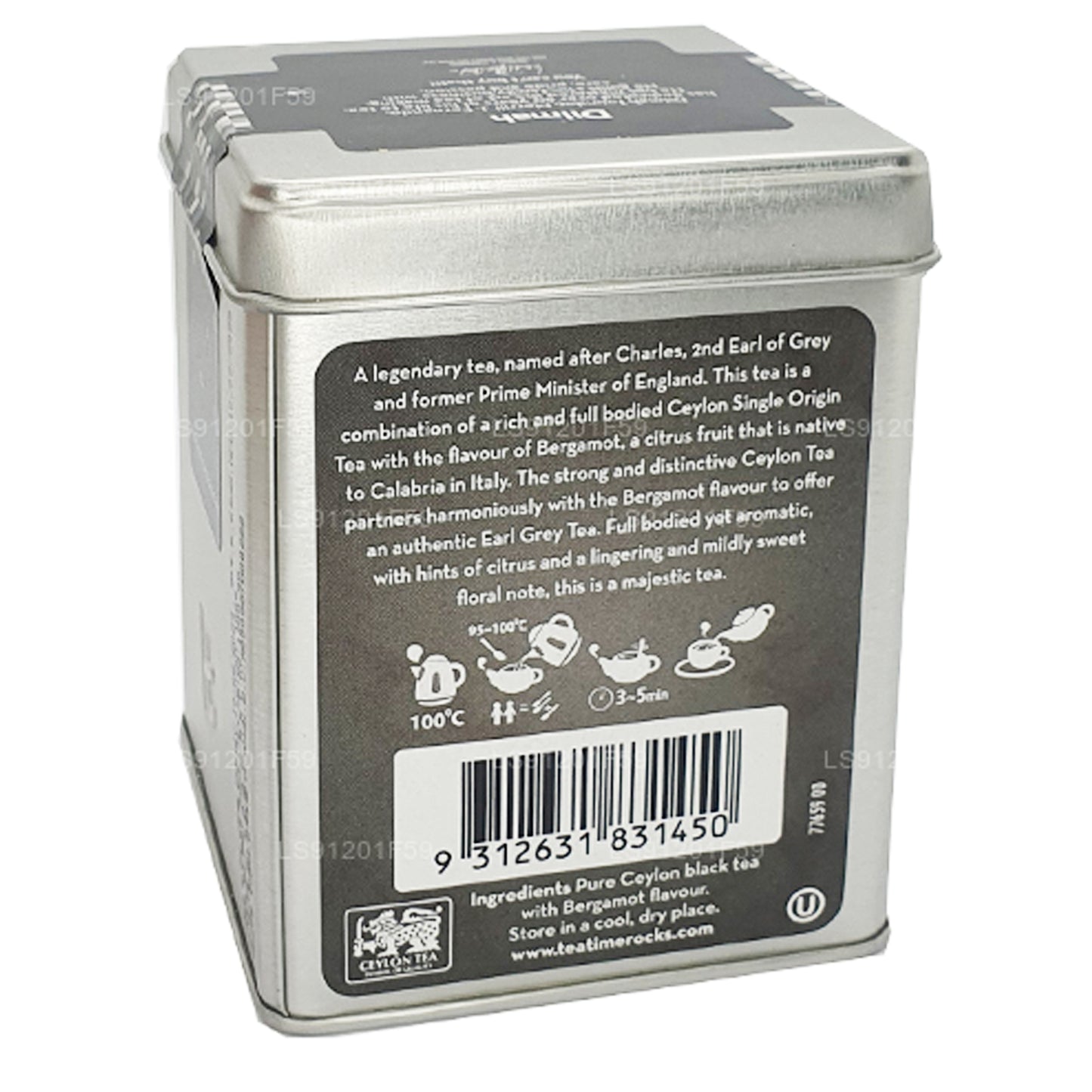 Dilmah T-серия Оригинальный листовой чай Эрл Грей (100г)