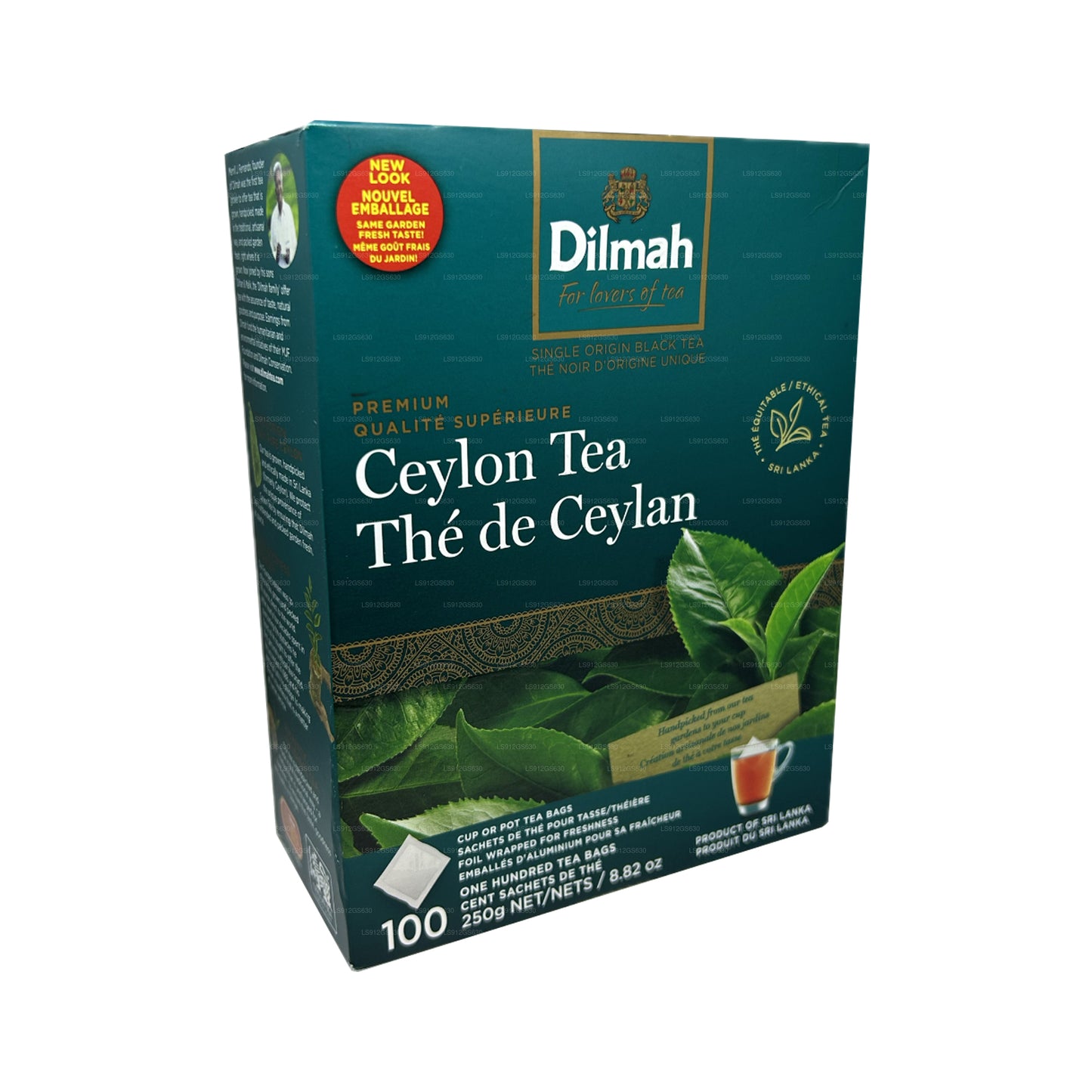 Цейлонский чай Dilmah Premium (250 г) 100 пакетиков без бирки