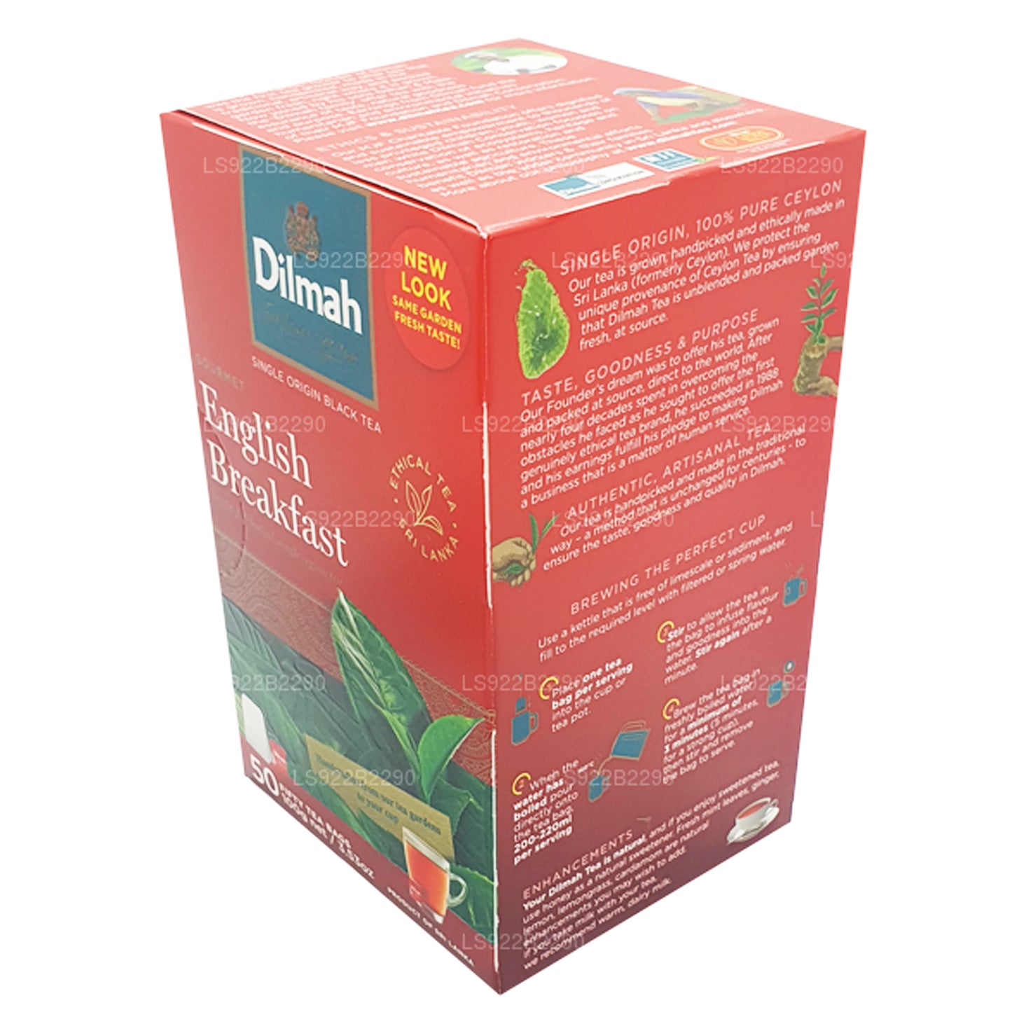 Английский чай для завтрака Dilmah, 50 пакетиков (100 г)
