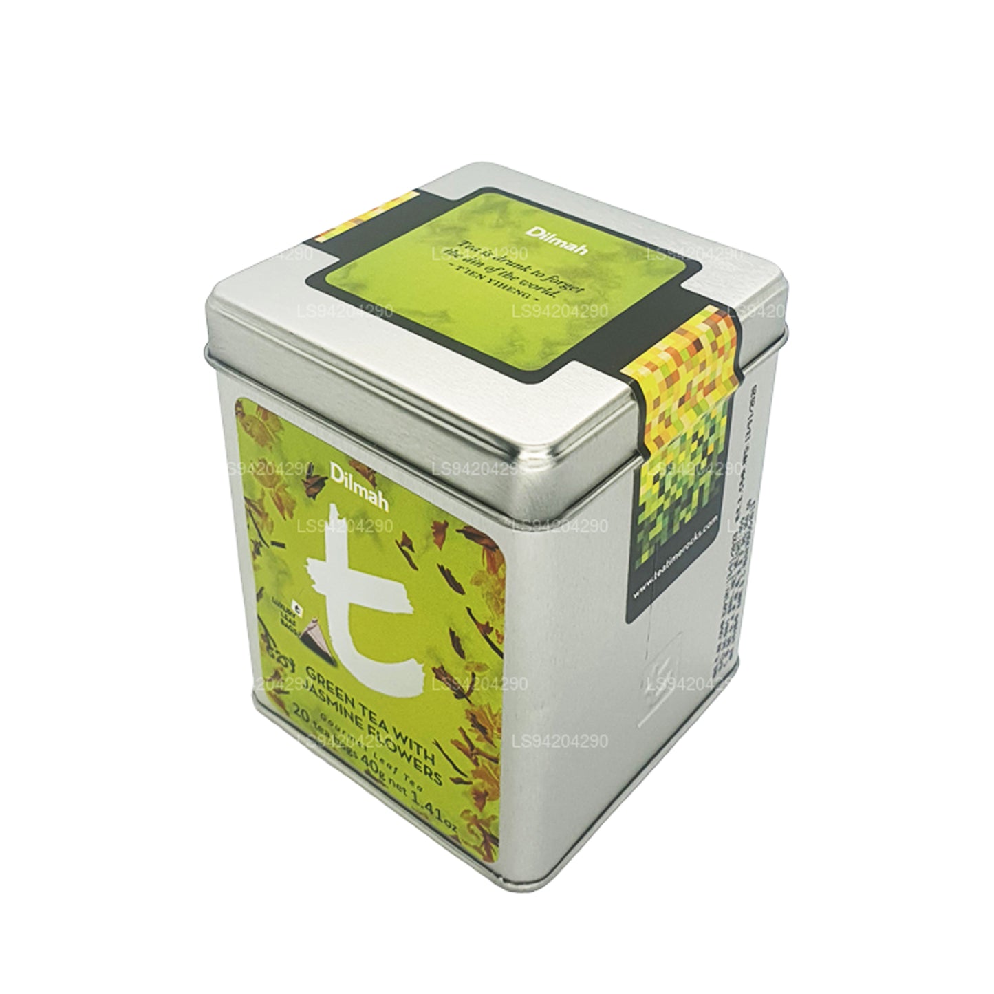 Зеленый чай Dilmah T-series с цветами жасмина (40 г) 20 пакетиков