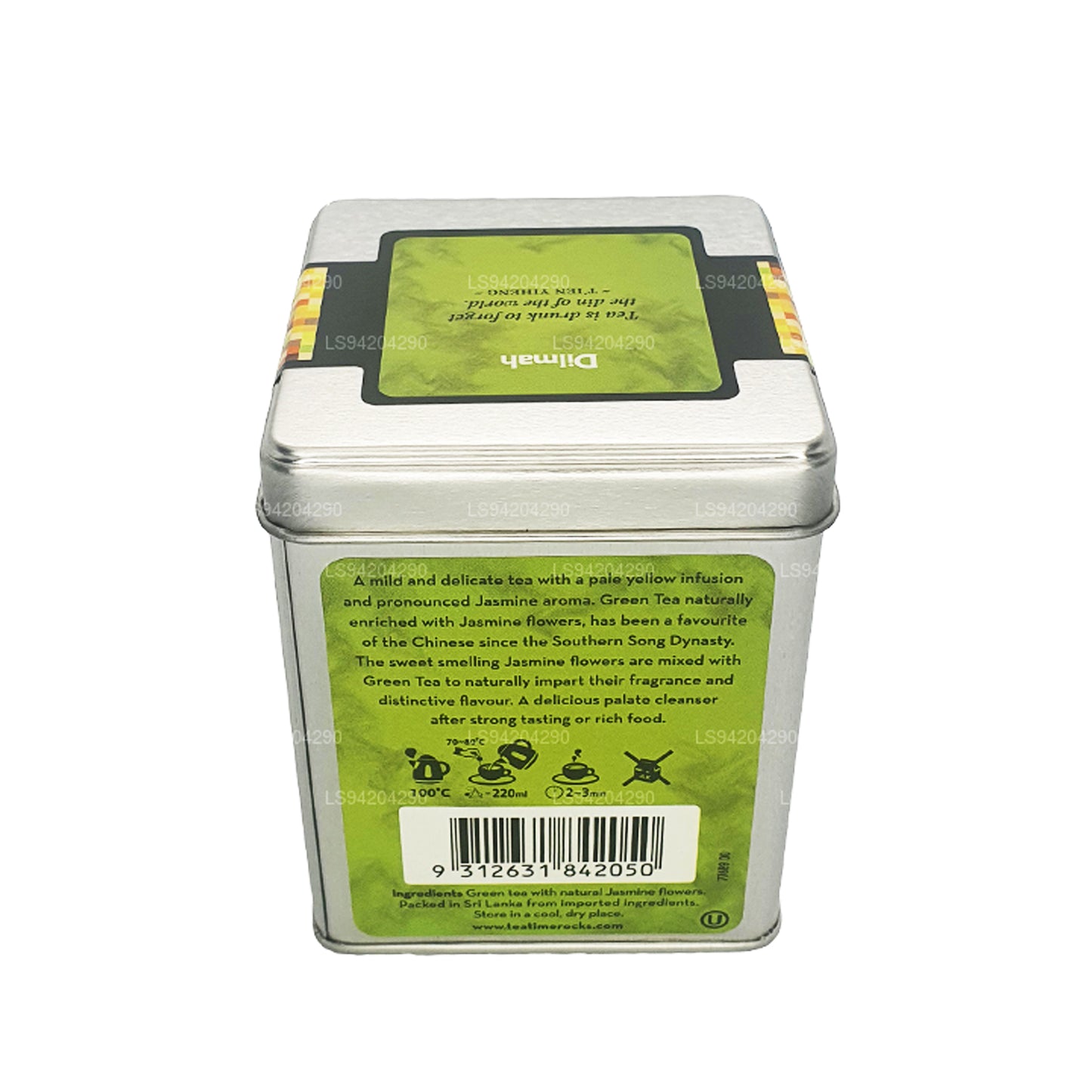 Зеленый чай Dilmah T-series с цветами жасмина (40 г) 20 пакетиков