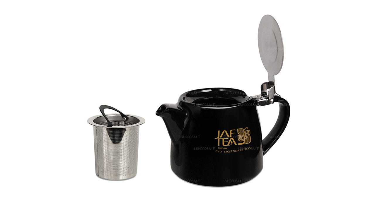 Высокоглянцевый фарфоровый чайник типа черного пня Jaf Tea с инфузором из нержавеющей стали