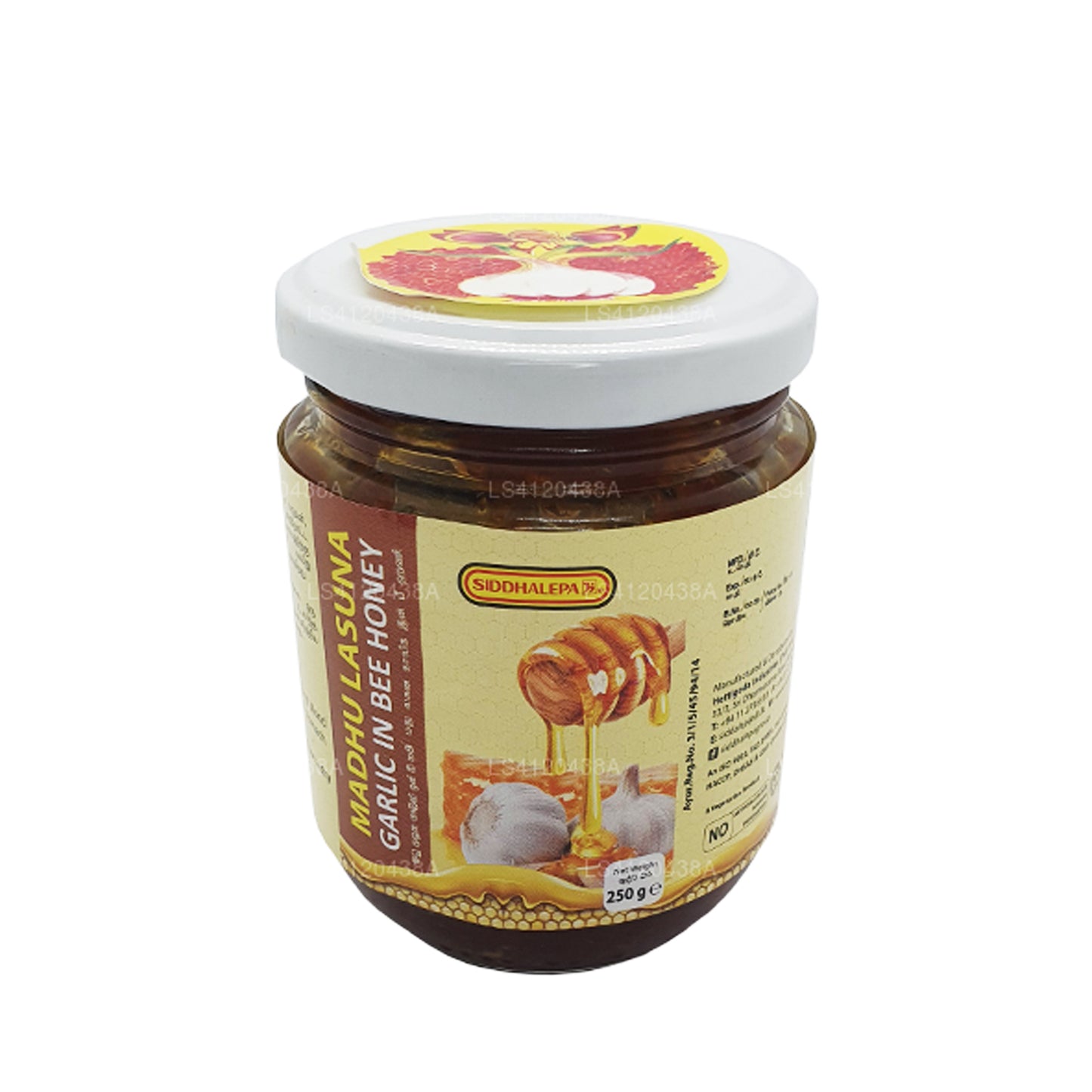 Чеснок Siddhalepa Madhu Lasuna в пчелином мёде (250 г)