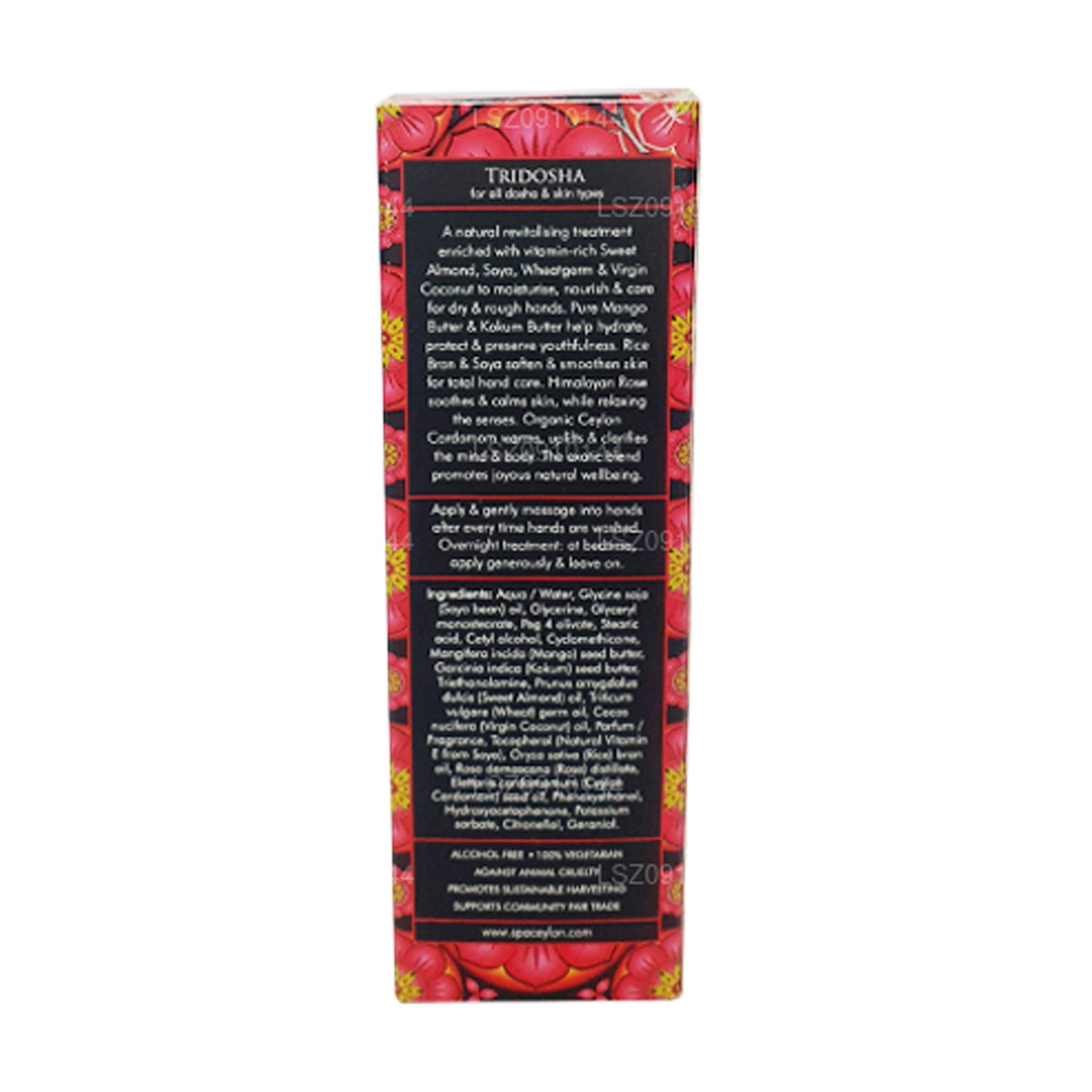 Интенсивный крем для рук Spa Ceylon Ayurveda с кардамоном и розой (30 г)