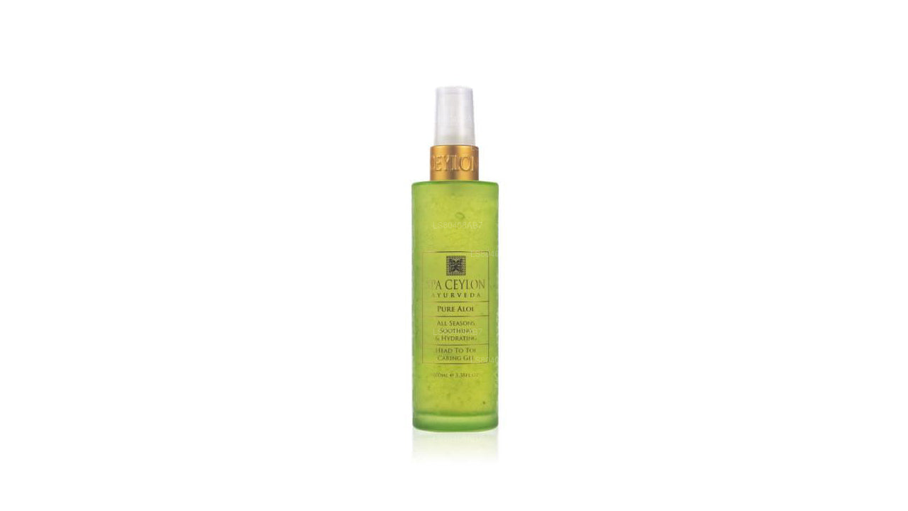 Spa Ceylon Pure Aloe - All Seasons Soothing & Hydrating Head To Toe Caring Gel (100ml)