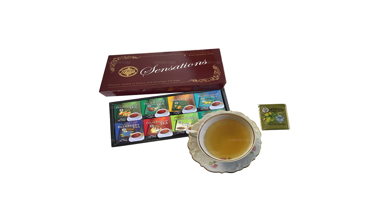 Роскошные чайные пакетики из фольги Mlesna Sensations с 8 вкусами (160 г)