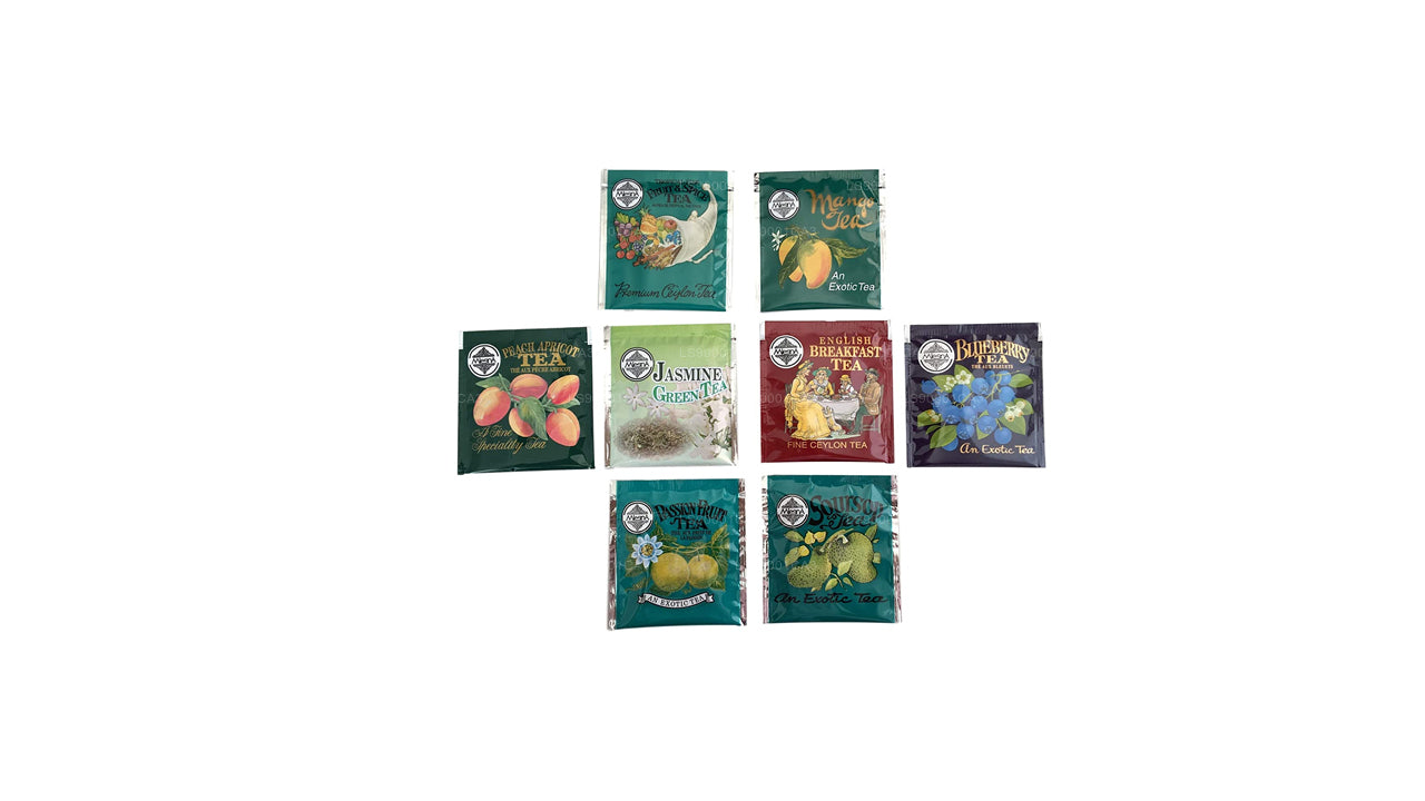 Роскошные чайные пакетики из фольги Mlesna Sensations с 8 вкусами (160 г)