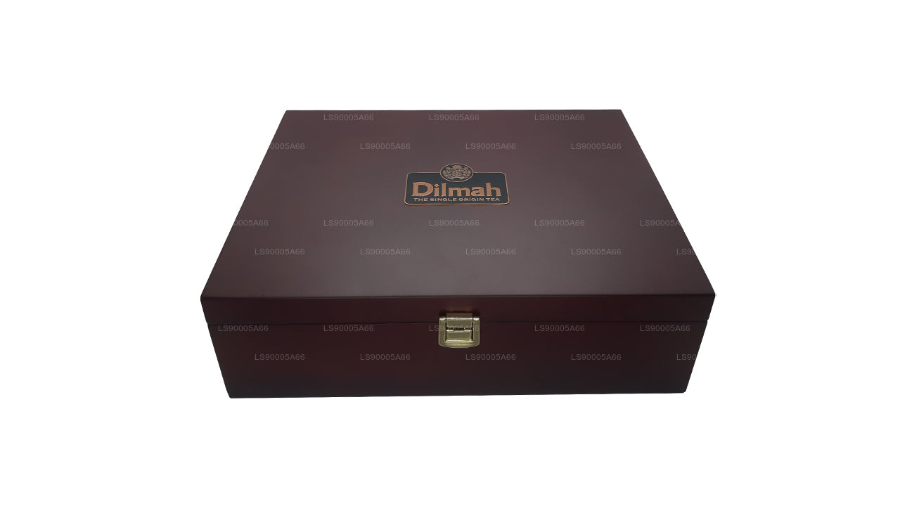 Роскошный деревянный презентер Dilmah с крышкой (12 разновидностей)