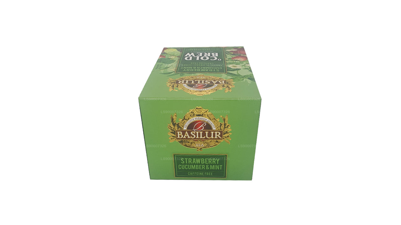 Холодный напиток Basilur «Клубника, огурец и мята» (40 г) в коробке