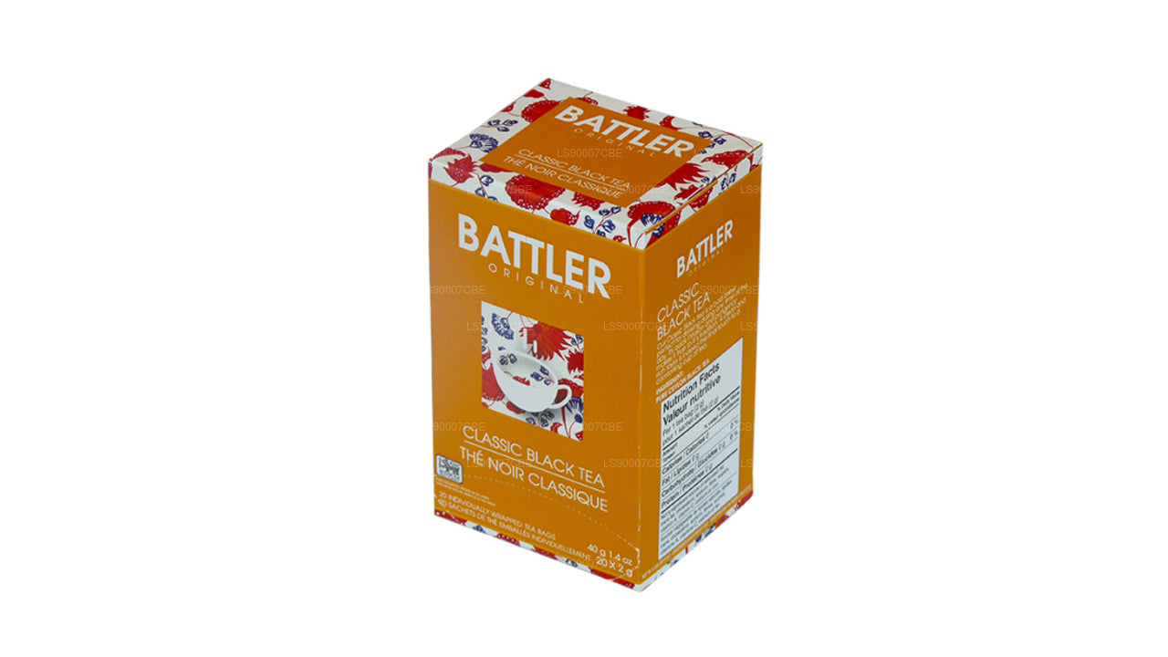 Оригинальный классический черный чай Battler (40 г) 20 пакетиков