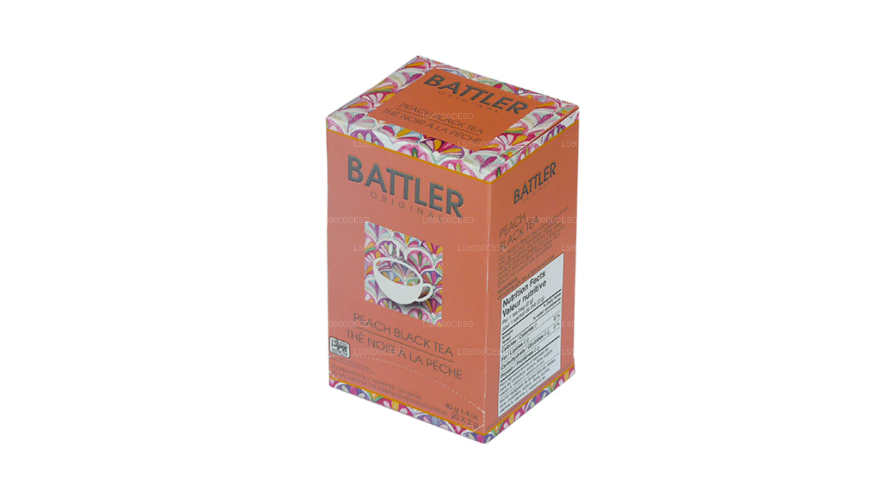 Оригинальный персиковый черный чай Battler (40 г) 20 пакетиков