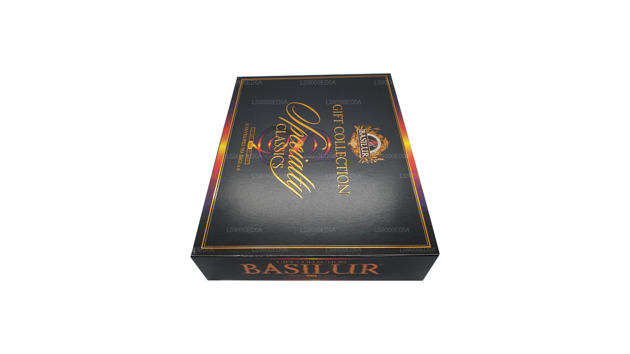 Подарочная коробка Basilur Ассорти фирменных классических блюд (115 г) 60 чайных пакетиков в конвертах