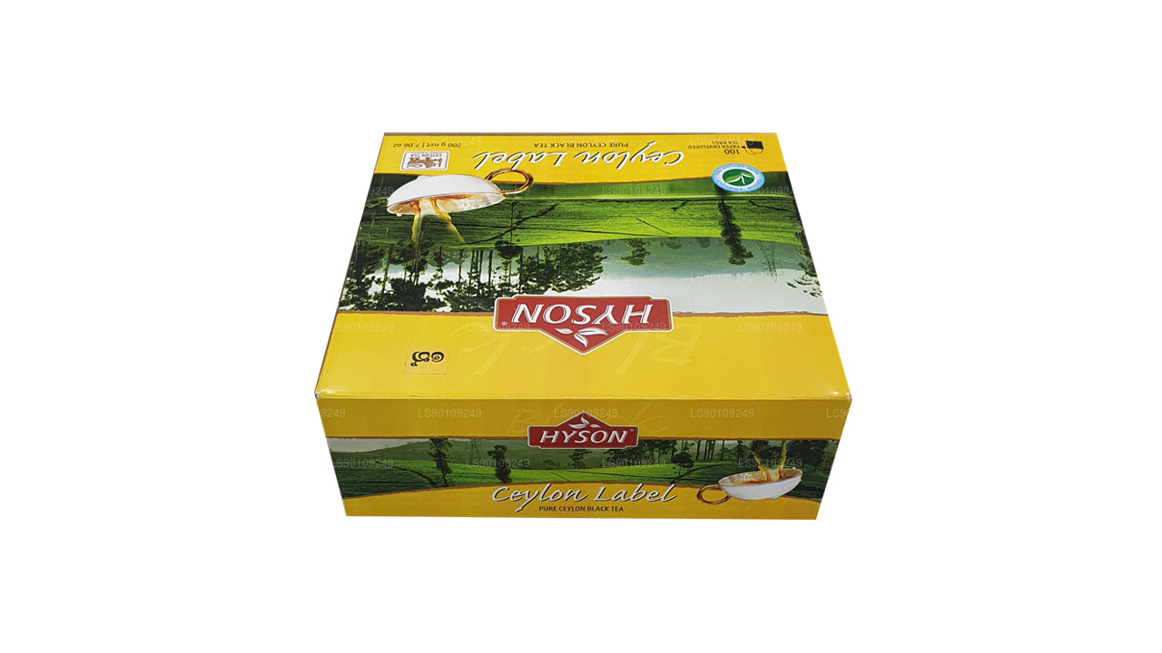 Этикетка Hyson Ceylon BOPF (200 г) 100 пакетиков чая