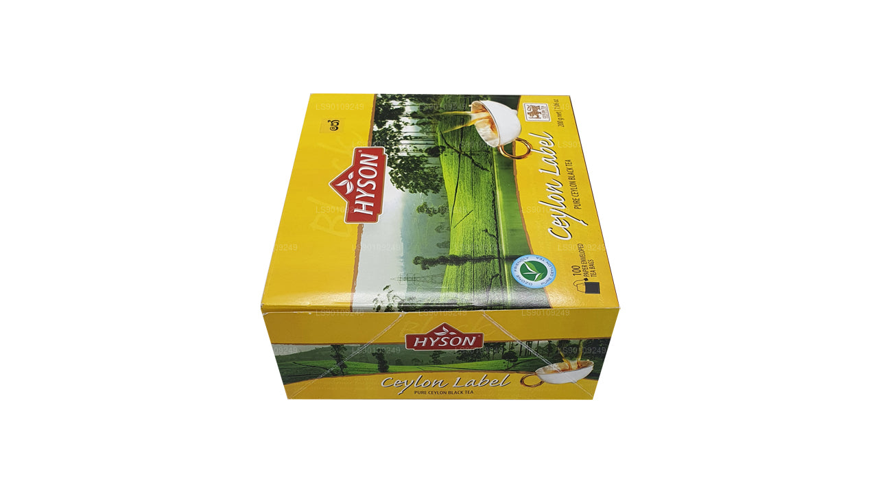 Этикетка Hyson Ceylon BOPF (200 г) 100 пакетиков чая