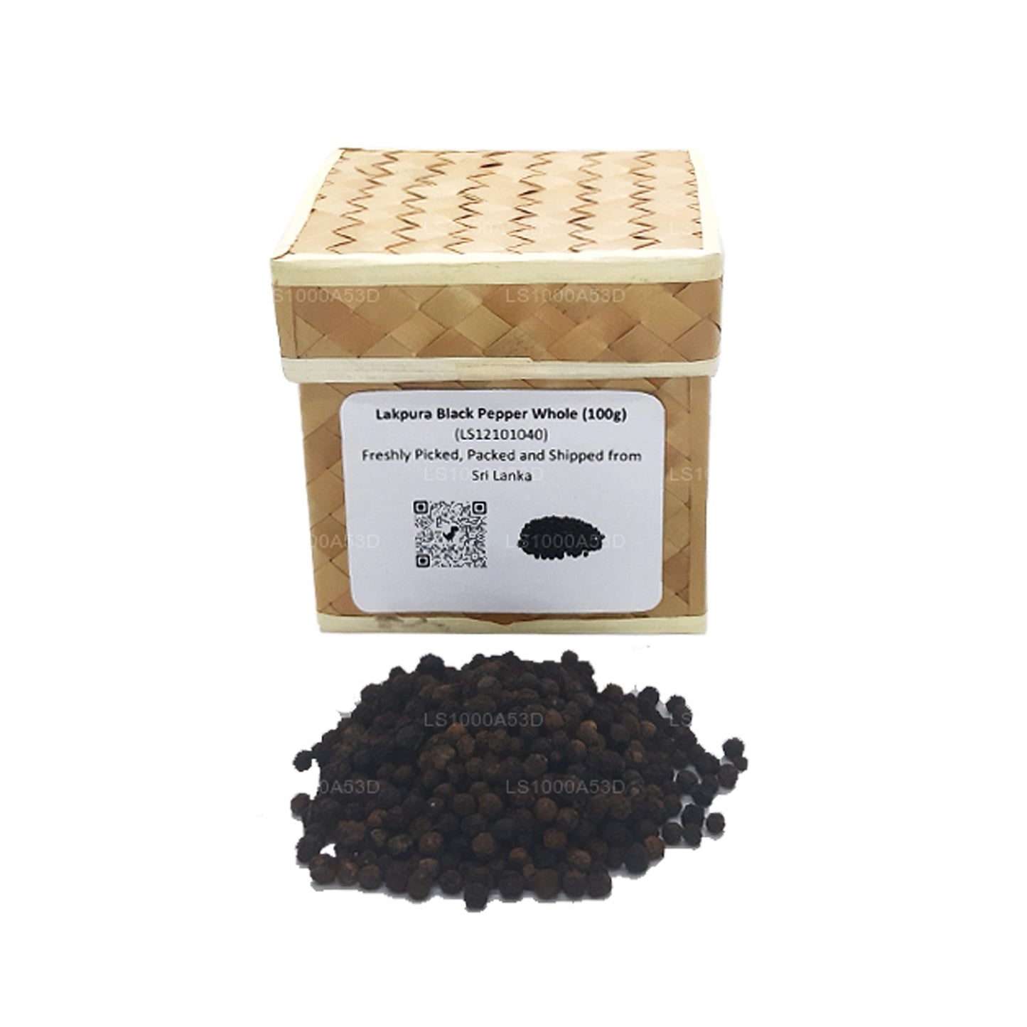 Коробка черного перца Лакпура цельный (100 г)