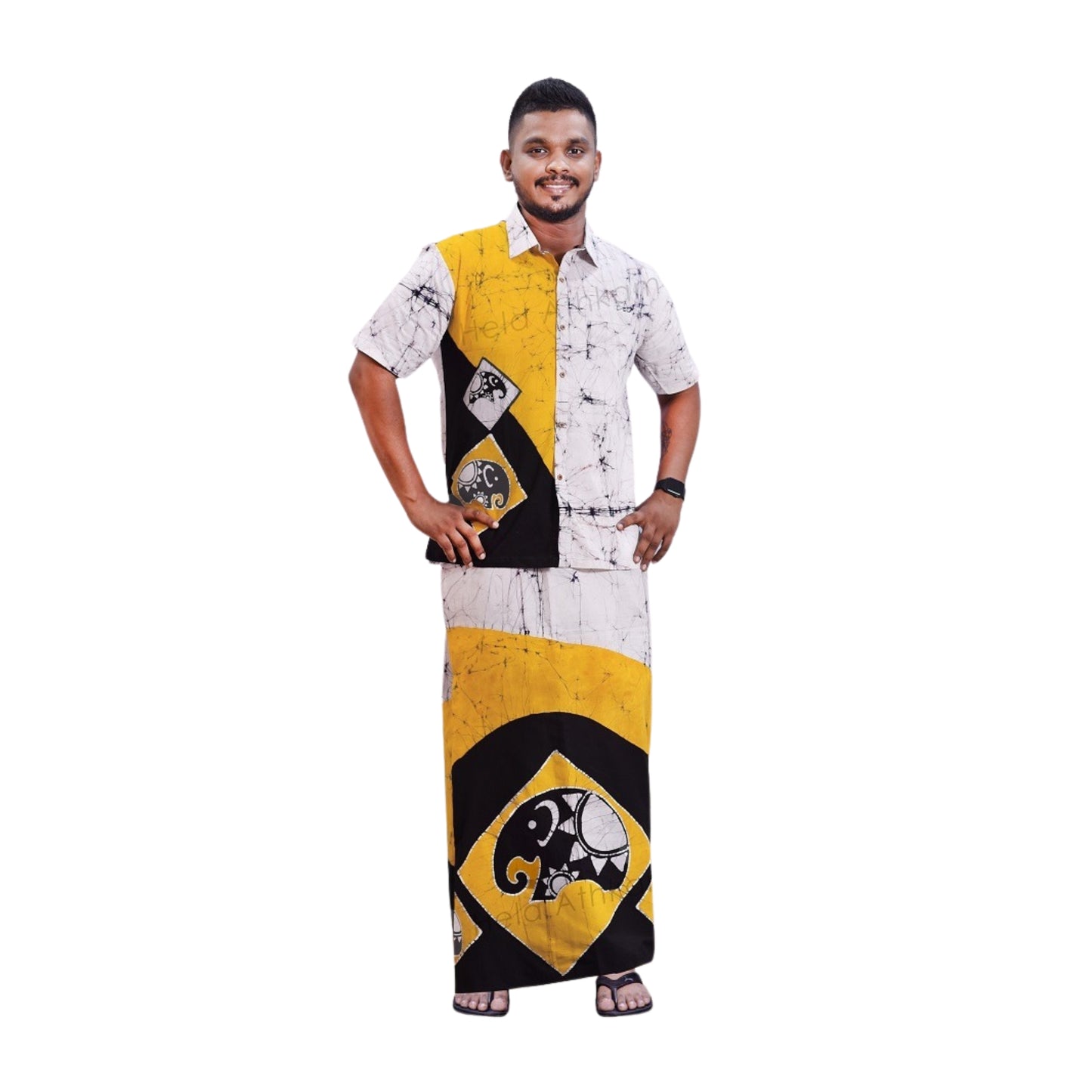 Lakpura® Batik Shirt and Sarong (Design AB321)