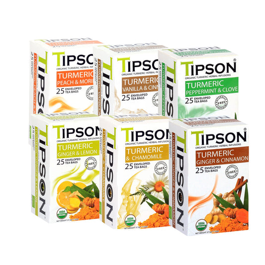 Набор органической куркумы Tipson Tea - 6 упаковок (225 г)