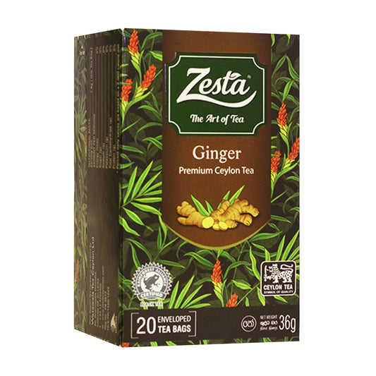 Цейлонский чай Zesta Ginger Premium (36 г) 20 пакетиков