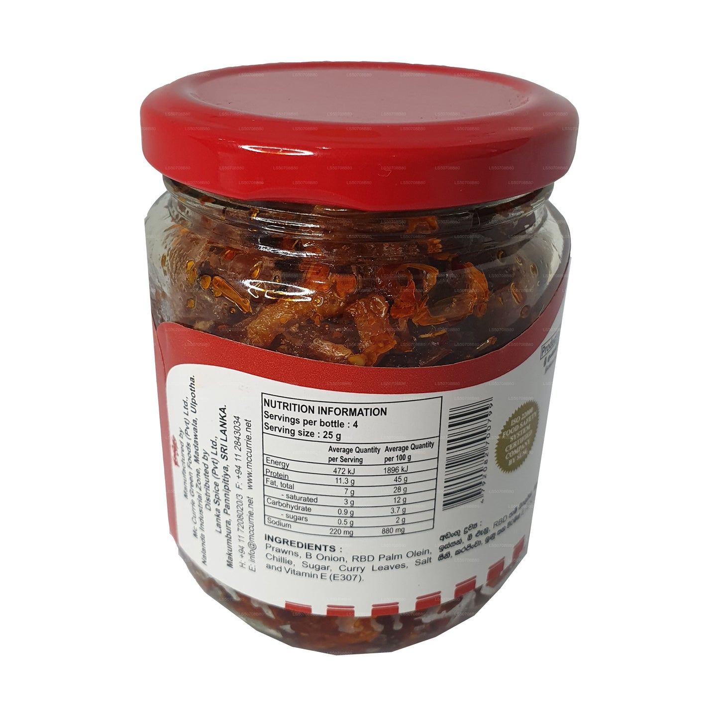 Бадун с креветками мак карри (100 г)