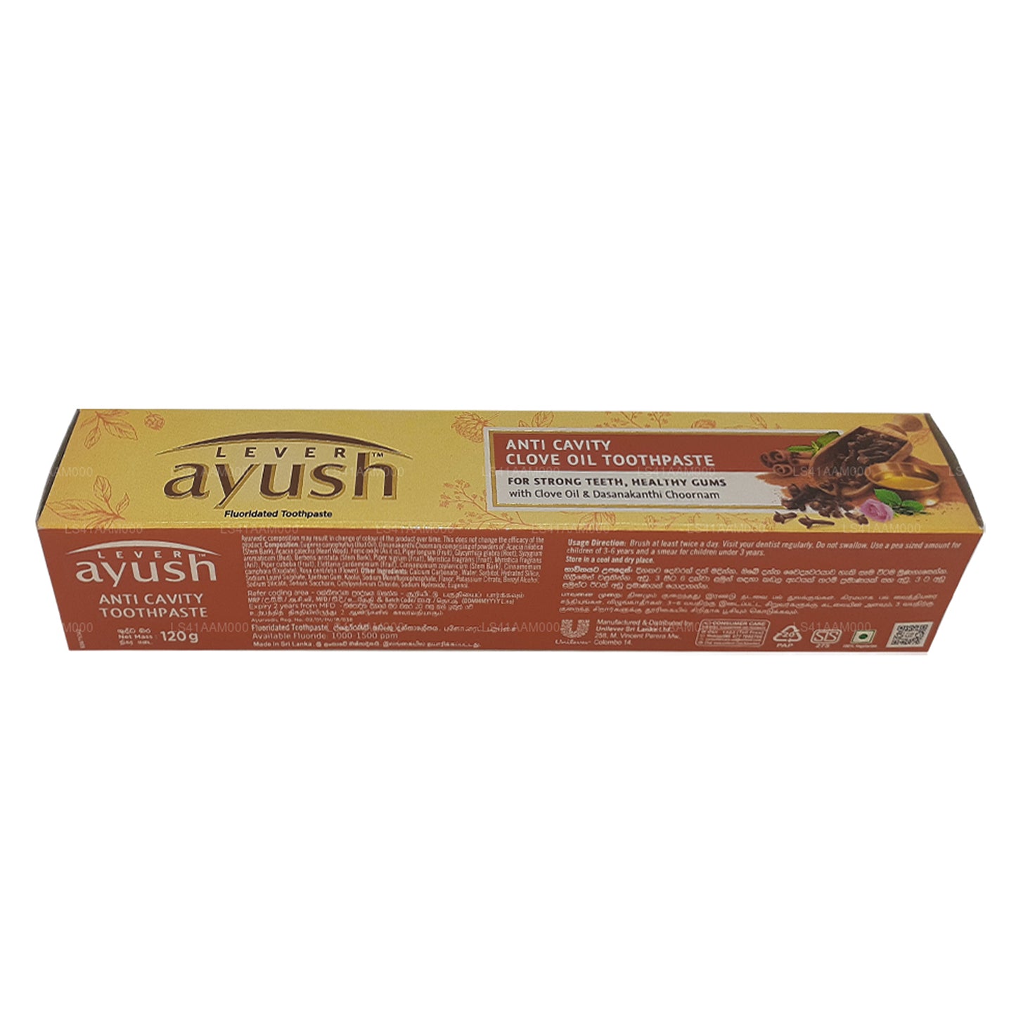 Зубная паста Ayush с гвоздичным маслом против кариеса