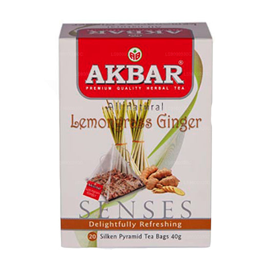 Лимонная трава и имбирь Akbar (40 г) 20 пакетиков чая