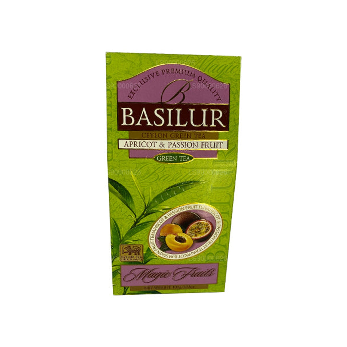 Волшебный зеленый абрикос и маракуйя Basilur (100 г)
