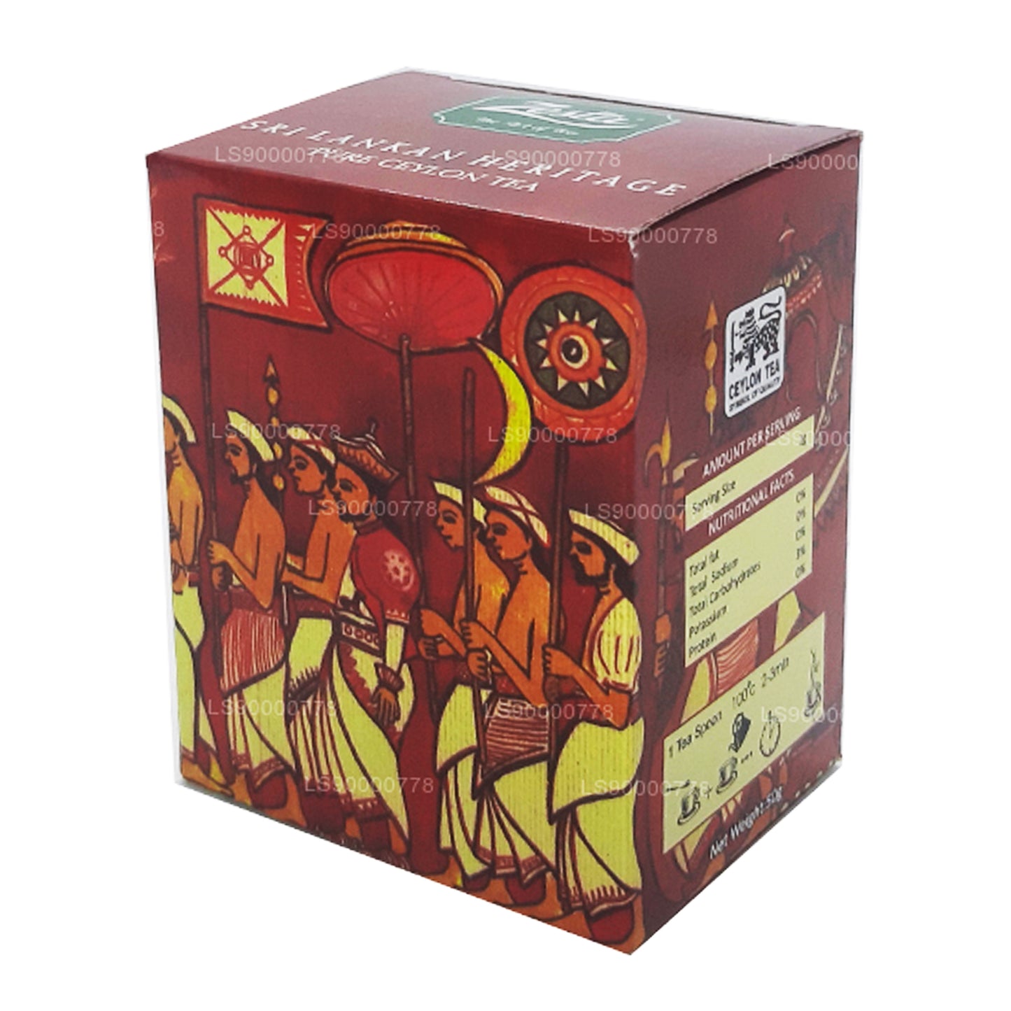 Чистый цейлонский чай Zesta «Наследие Шри-Ланки» Kenilworth PEKOE 1 (100 г)
