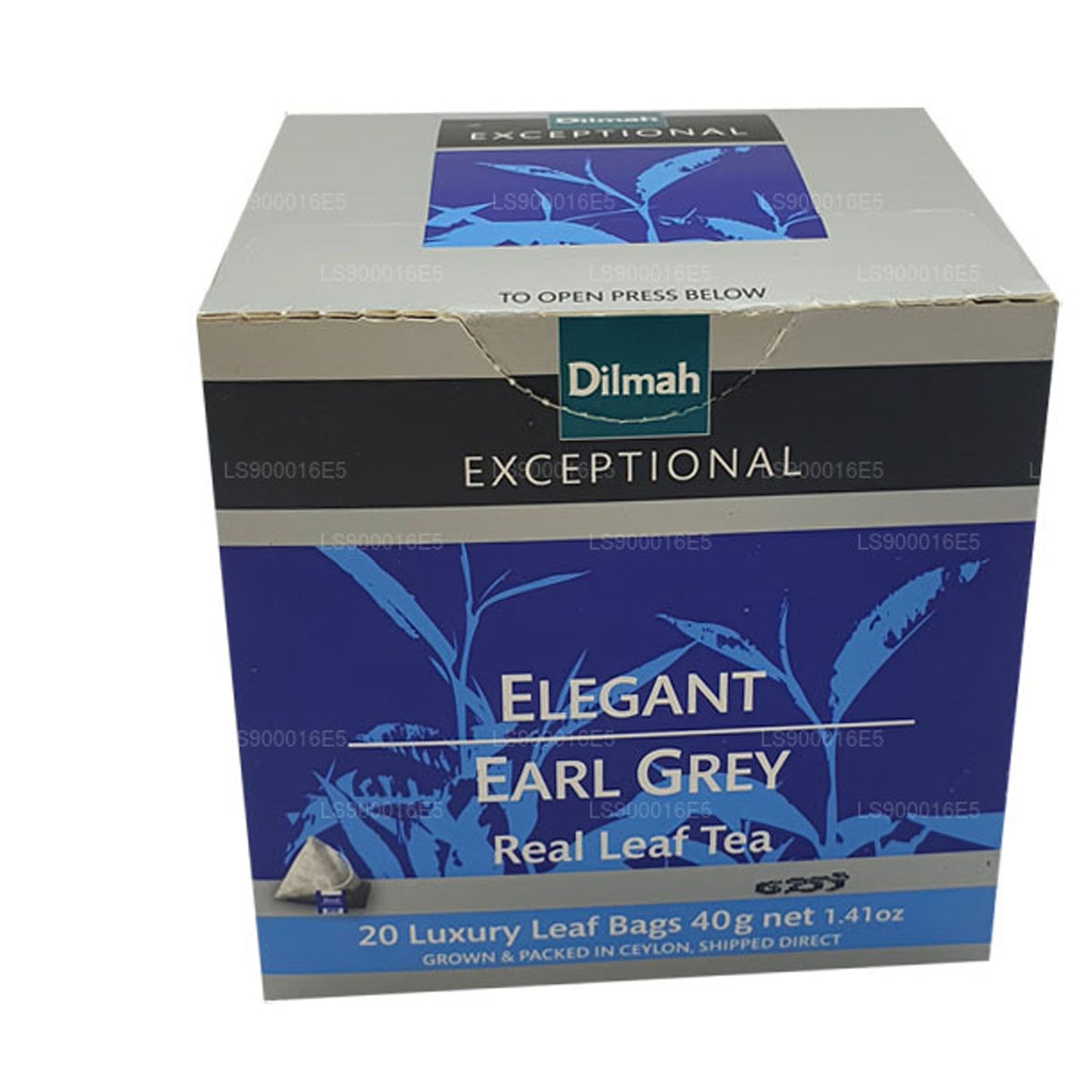 Dilmah Исключительный элегантный настоящий листовой чай Эрл Грей (40 г) 20 чайных пакетиков