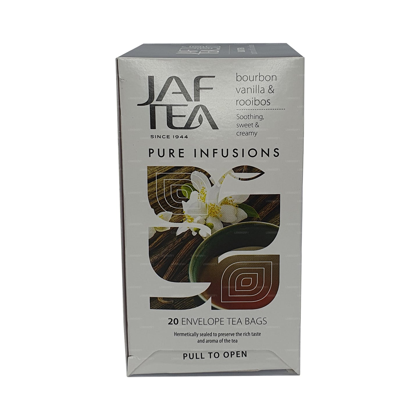 Коллекция Jaf Tea Pure Infusions Бурбон Ваниль Ройбуш (30 г) 20 чайных пакетиков
