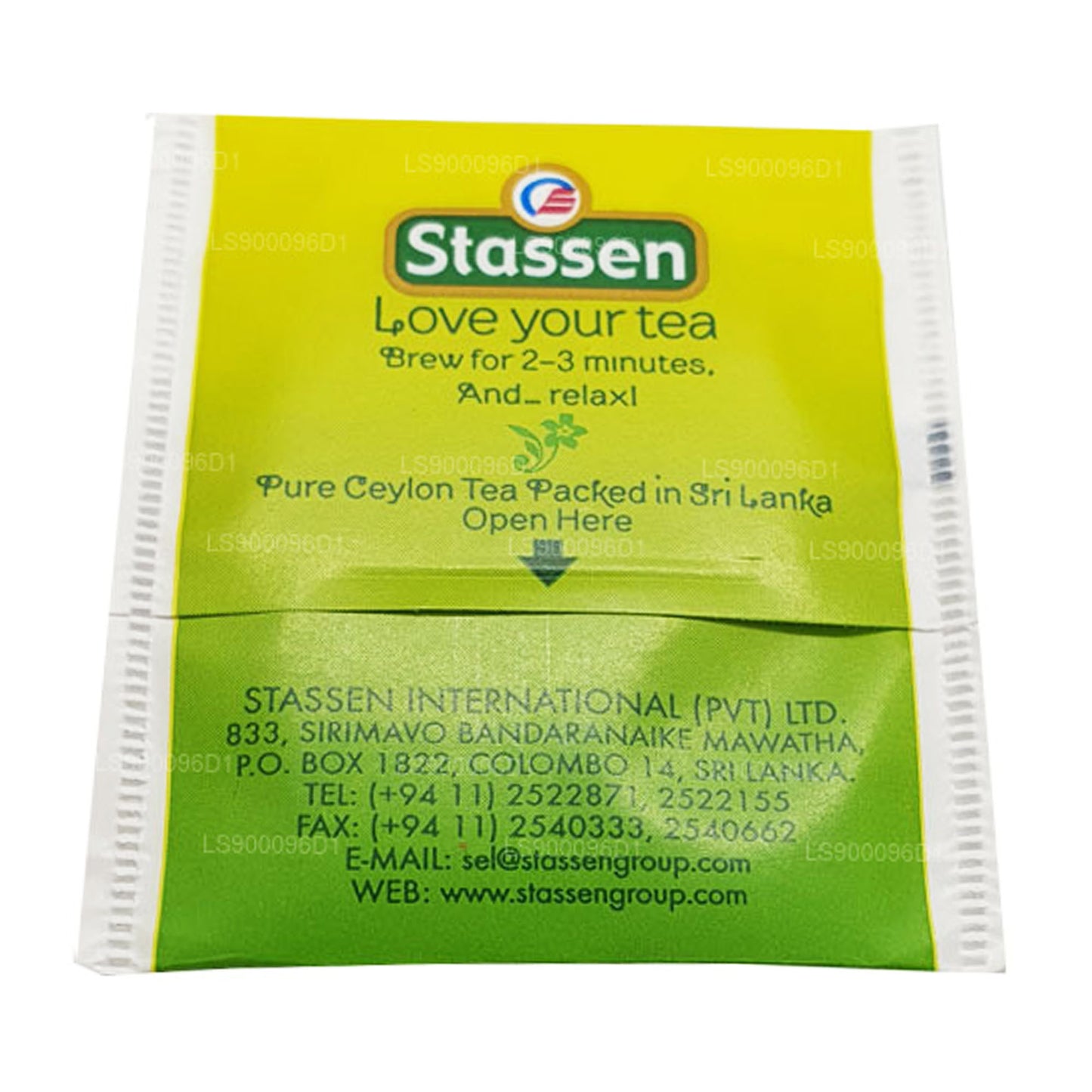 Зеленый чай Stassen с жасмином (37,5 г) 25 пакетиков