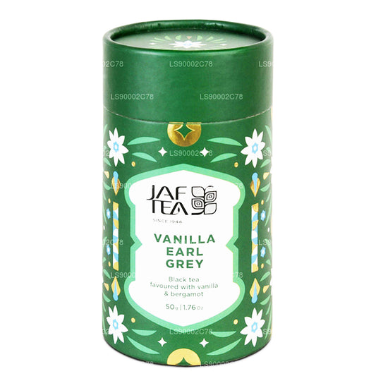 Черный чай Jaf Tea Vanilla Earl Grey со вкусом ванили и бергамота (50 г)