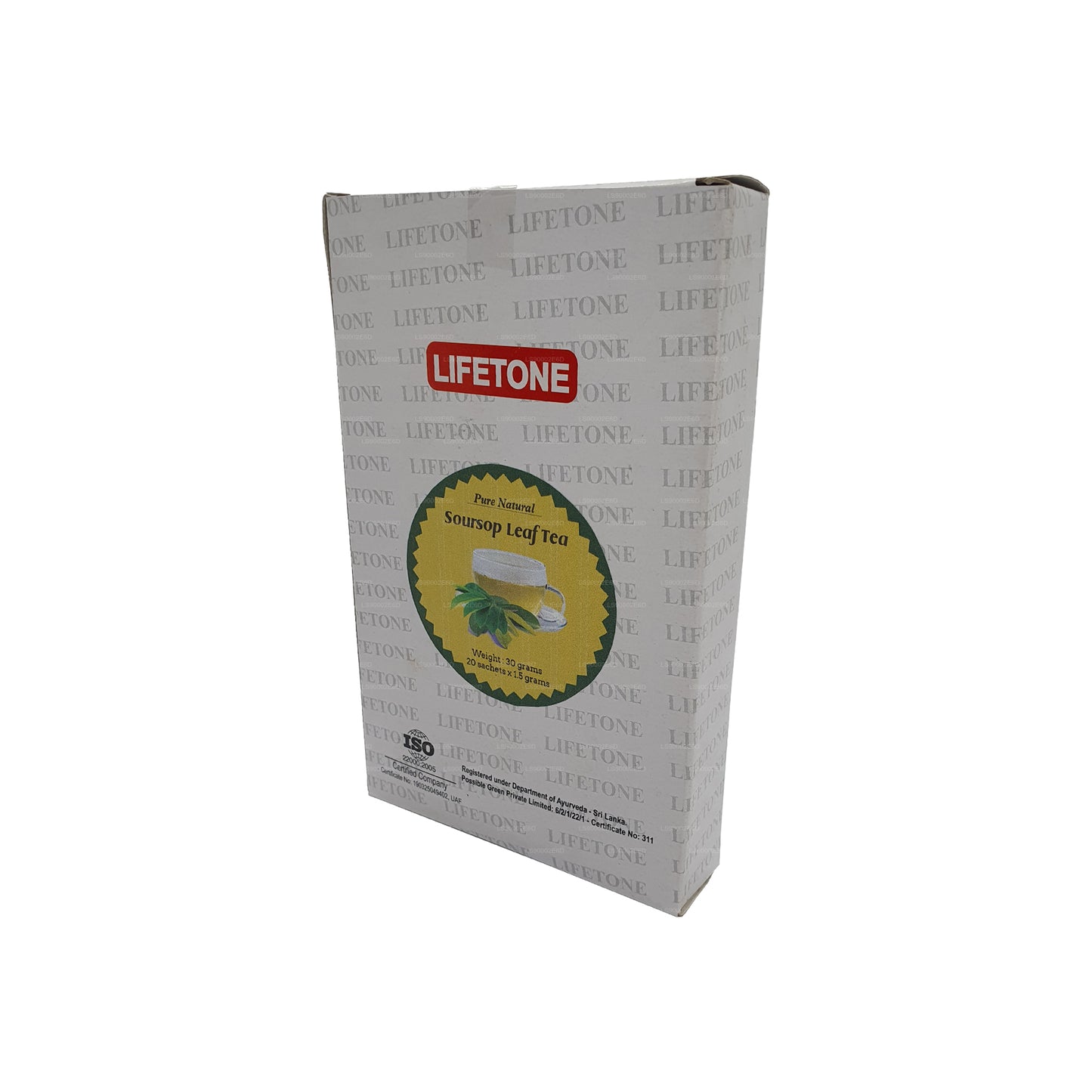 Чай Lifetone из листьев сметанного яблока (30 г) 20 пакетиков