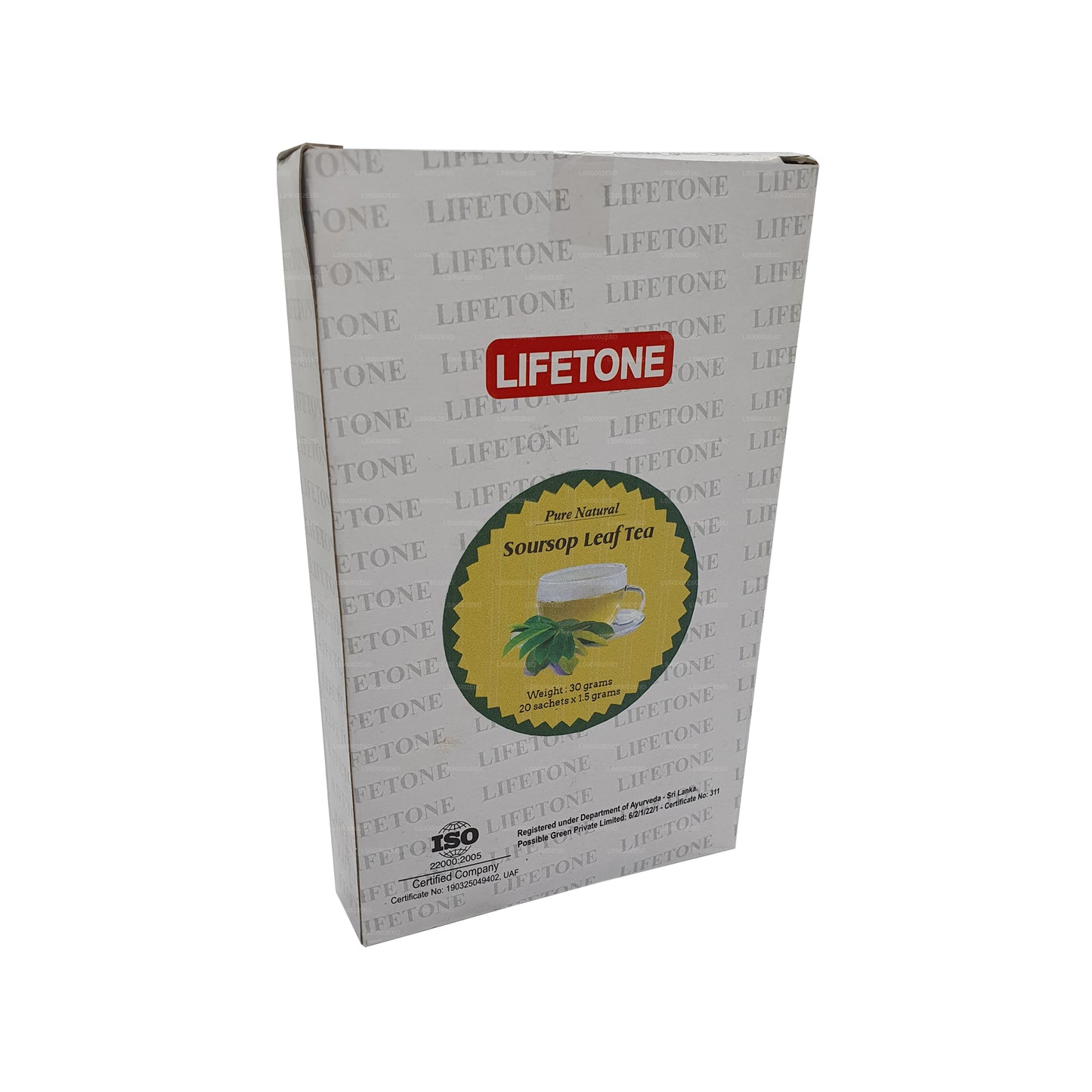 Чай Lifetone из листьев сметанного яблока (30 г) 20 пакетиков