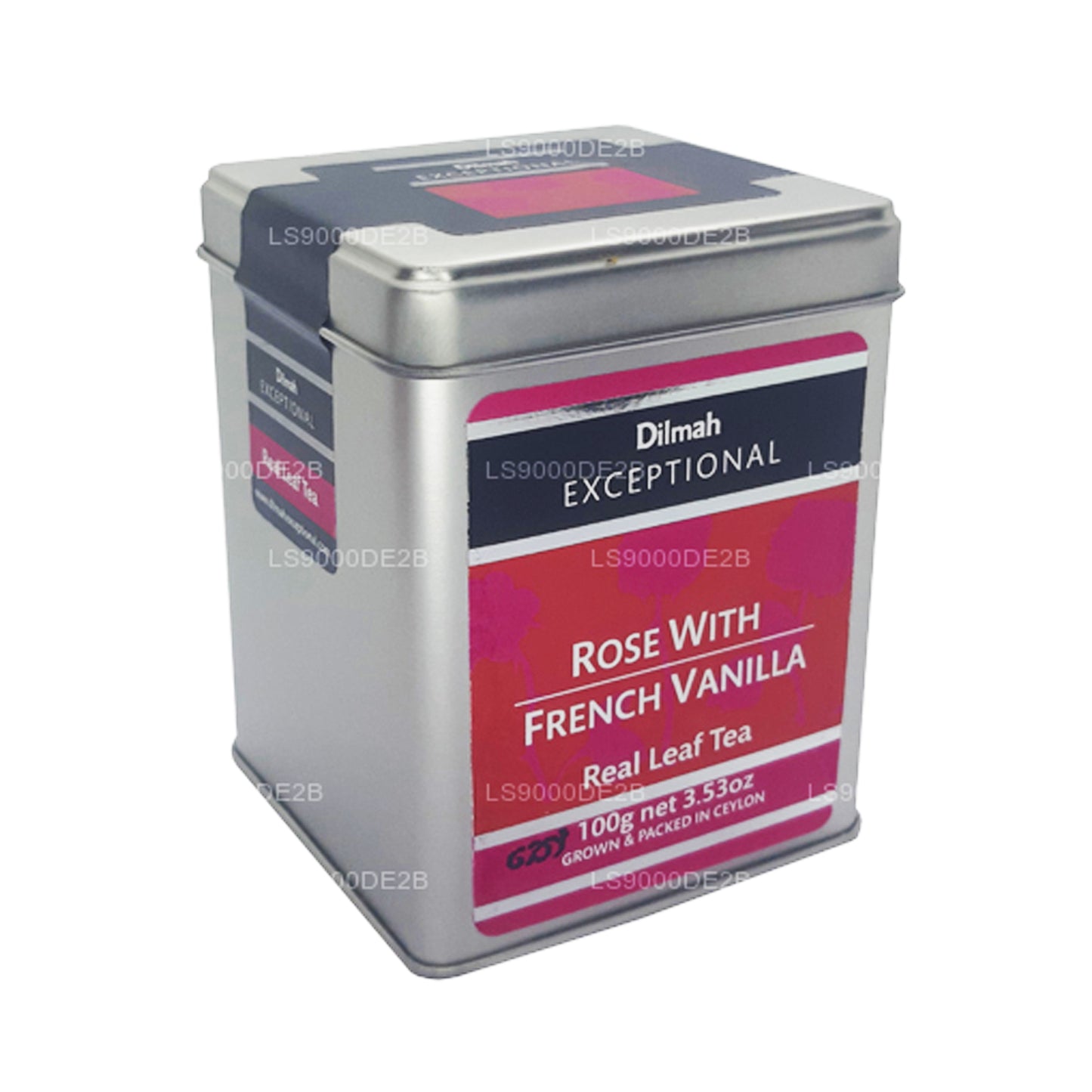 Dilmah Исключительная роза с французской ванилью Настоящий листовой чай (40 г) 20 чайных пакетиков