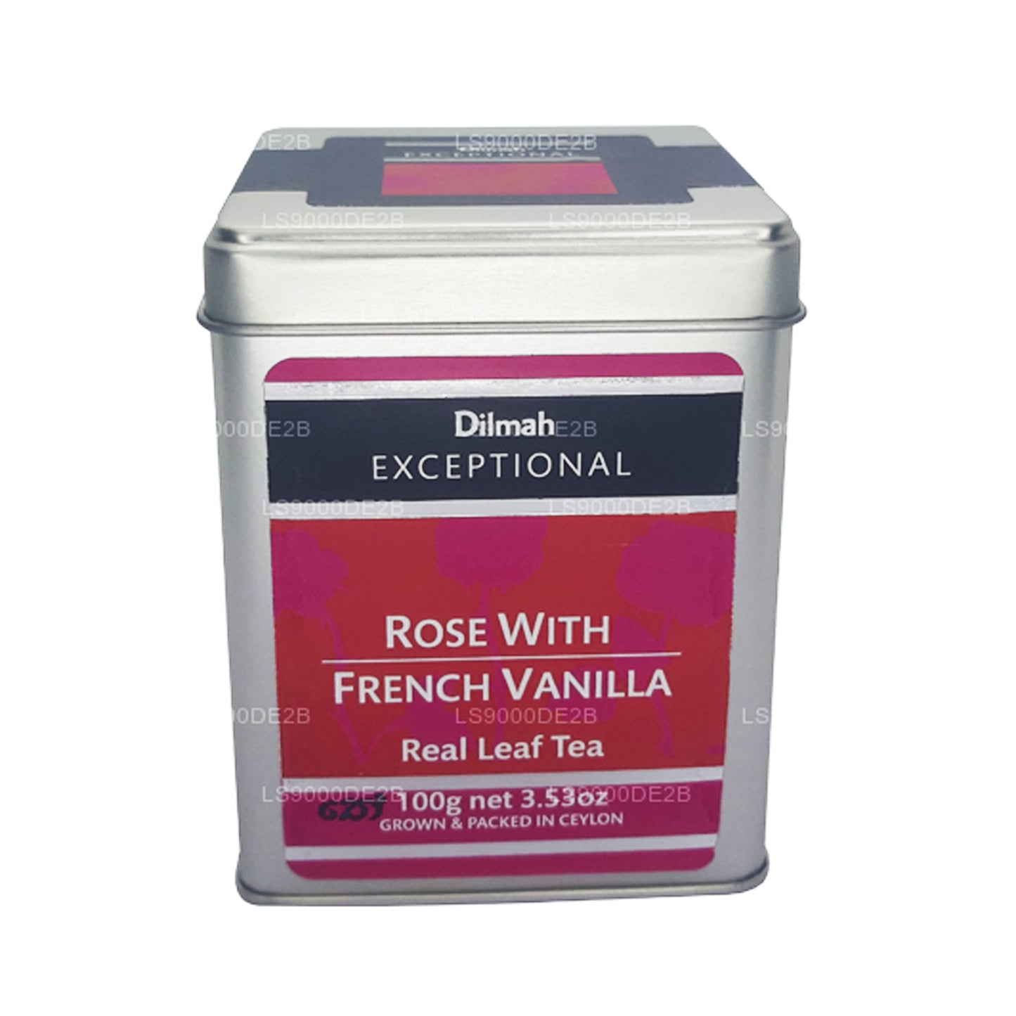 Dilmah Исключительная роза с французской ванилью Настоящий листовой чай (40 г) 20 чайных пакетиков
